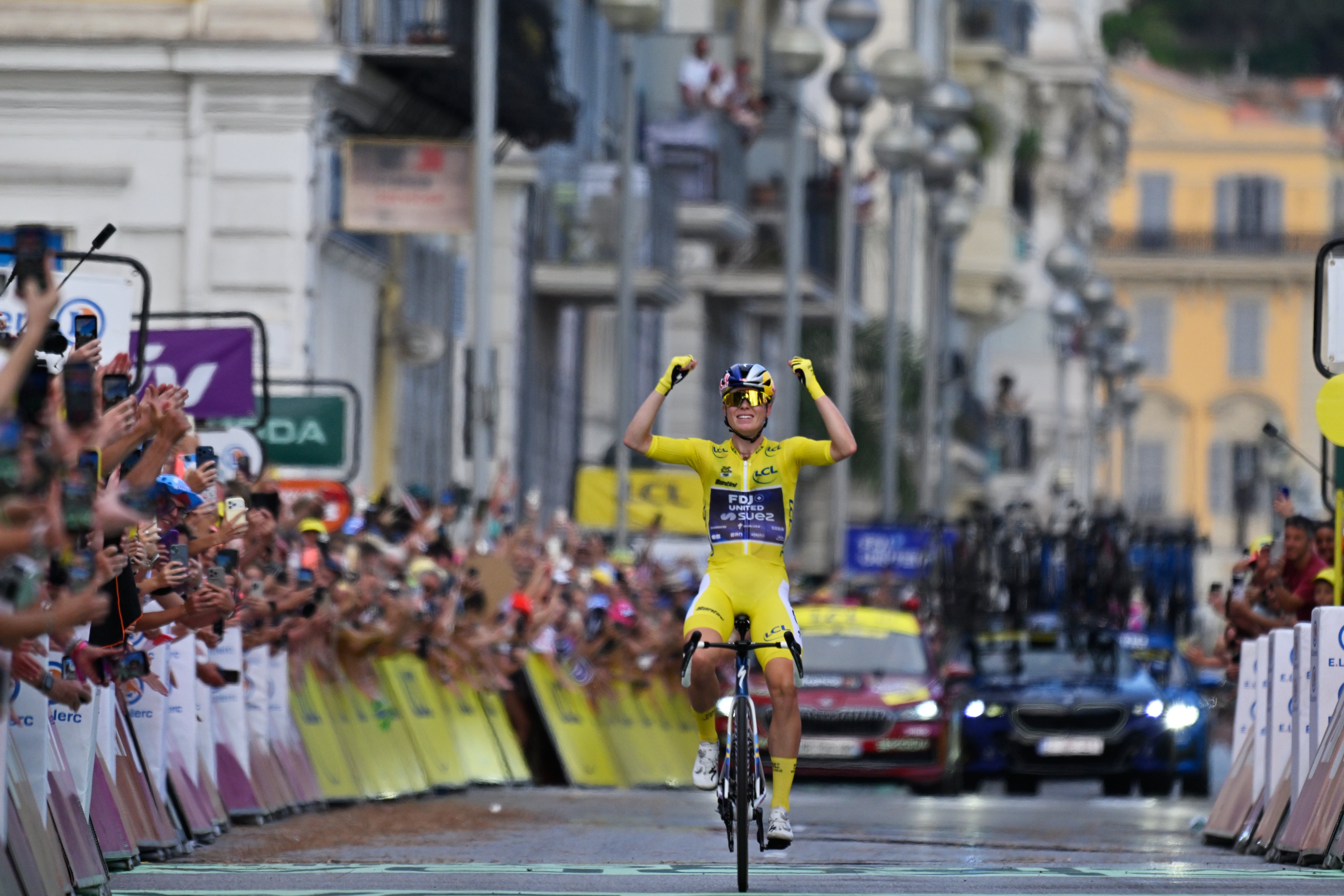 Vollering won stages five, eight and nine
