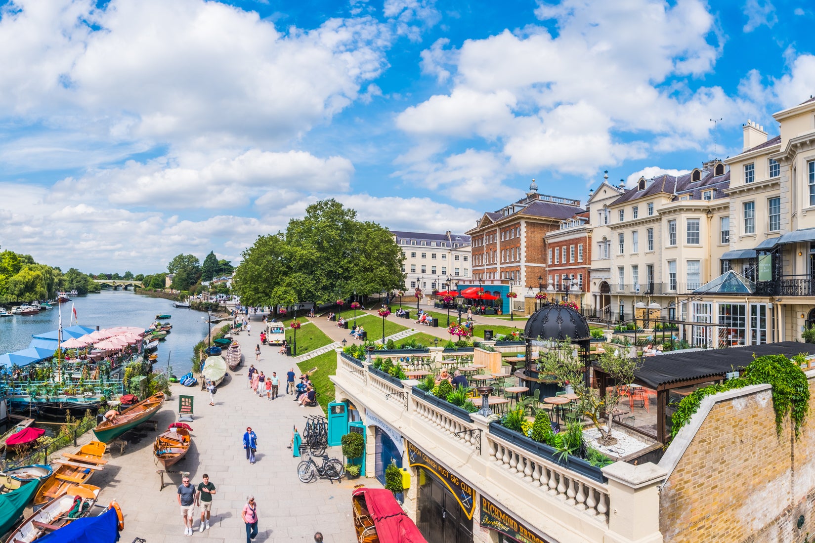 Richmond Riverside makes for a picturesque backdrop to many Ted Lasso scenes (Getty Images)