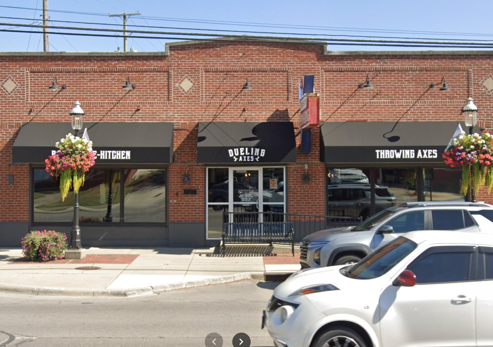 Dueling Axes offered a full-service bar and a selection of shareable dishes at some of its venues (Google Street View)