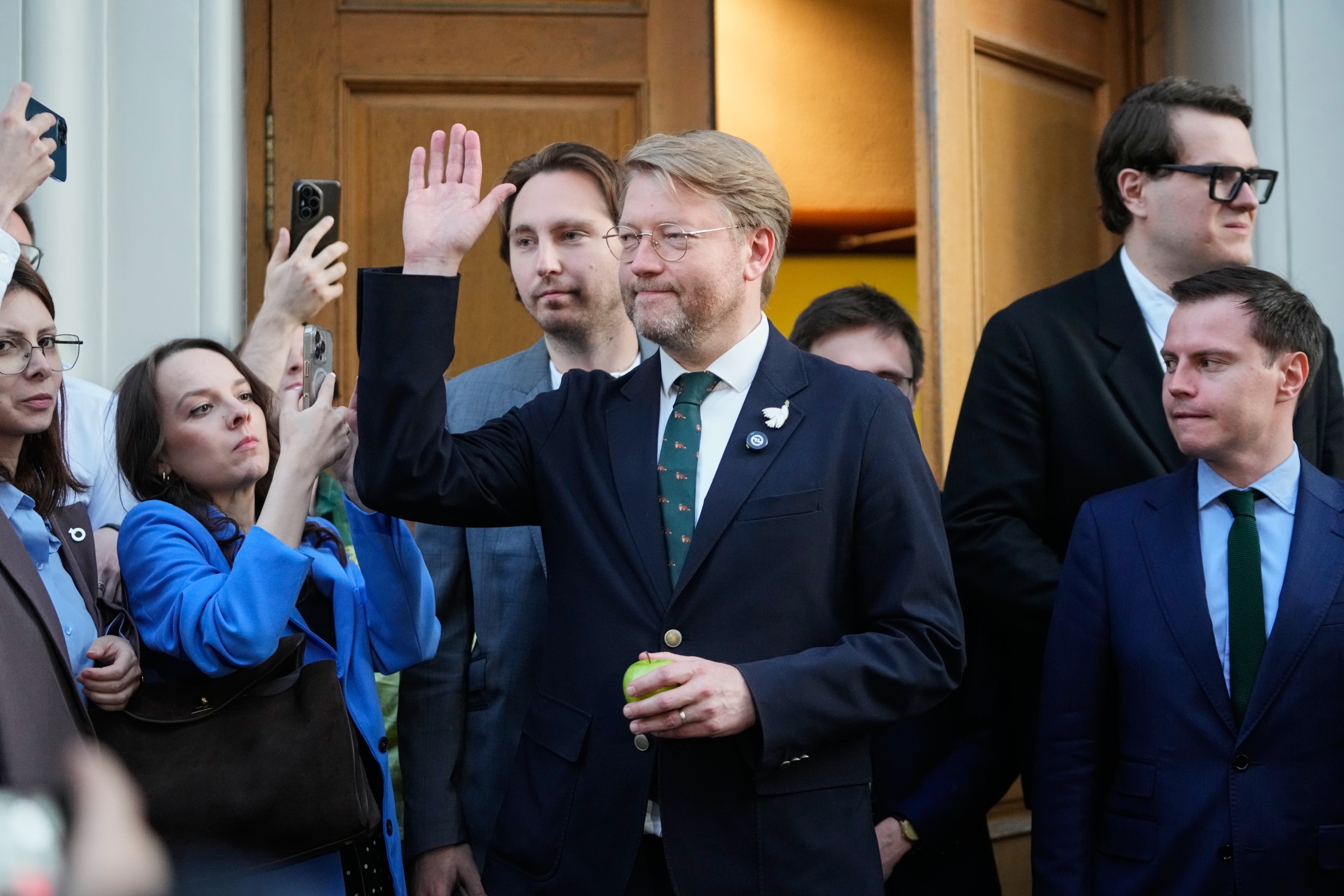 Yabloko party leader Nikolai Rybakov