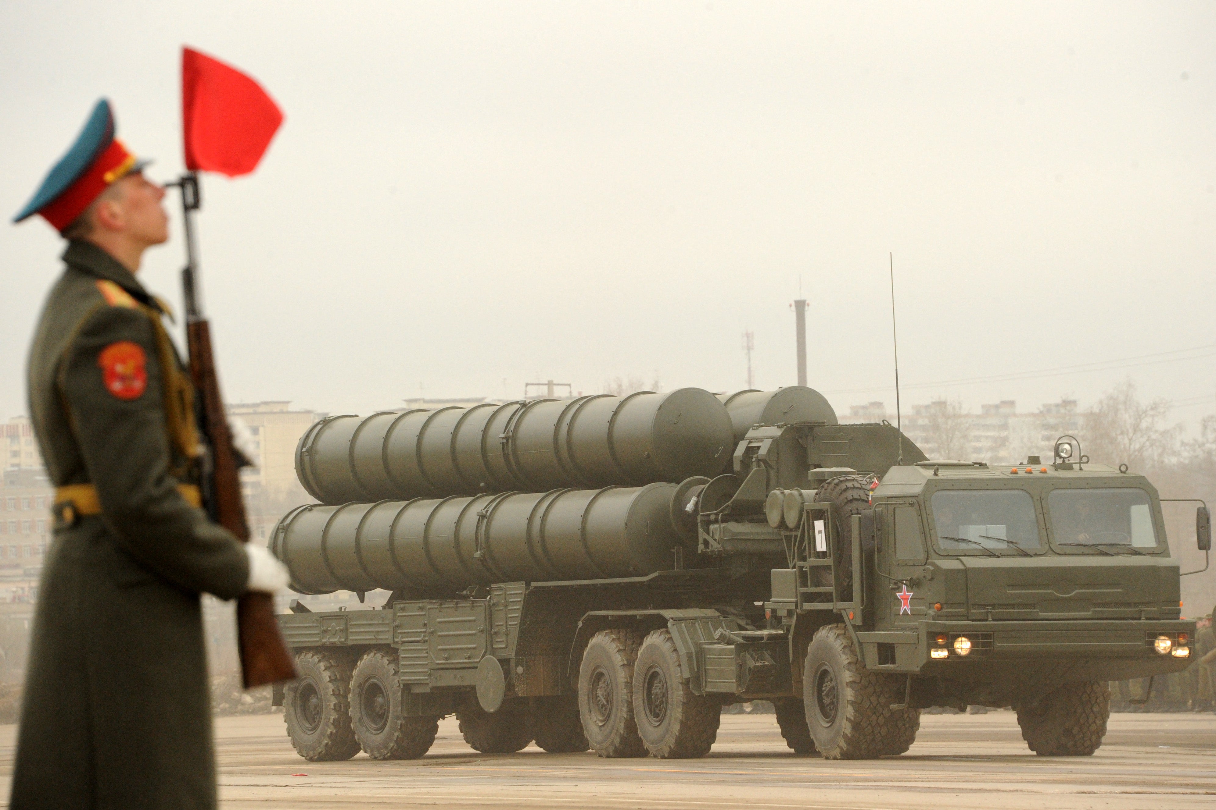 A Russian surface-to-air missile system S-300 in 2012 (file)