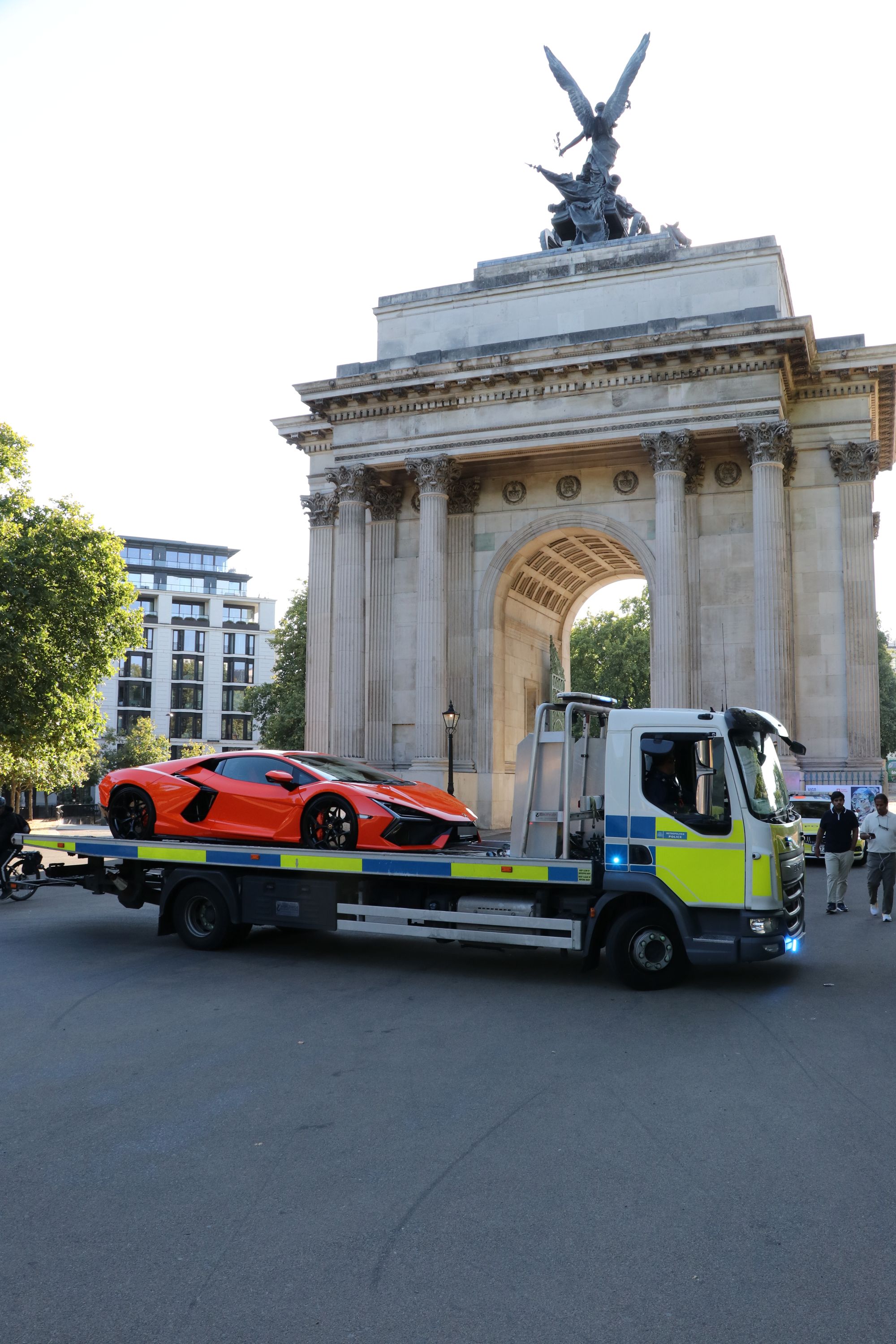 A car seized in central London