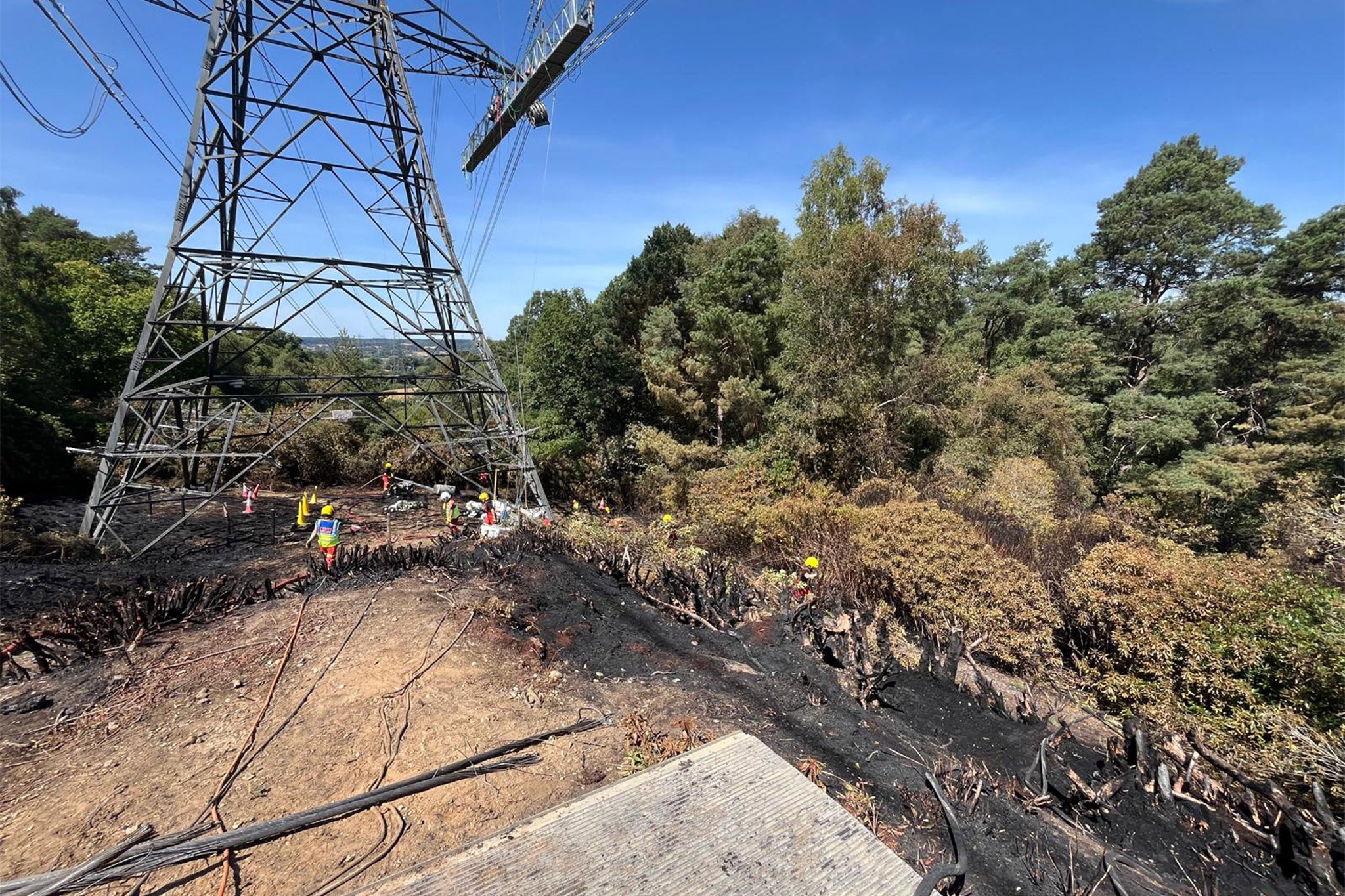 The fire has now entered its third day (Hampshire & Isle of Wight Fire & Rescue Service)