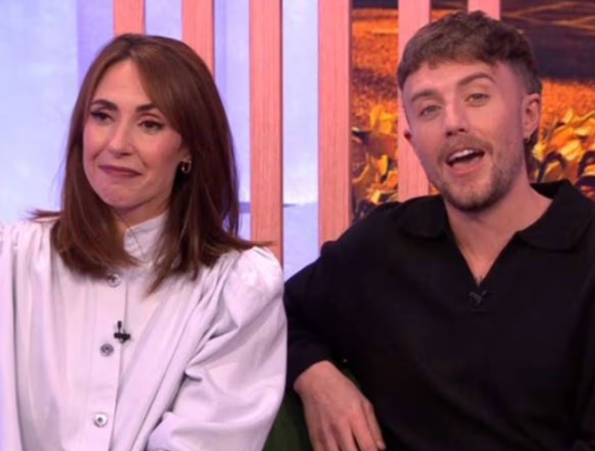 Alex Jones with her 'One Show' co-host Roman Kemp