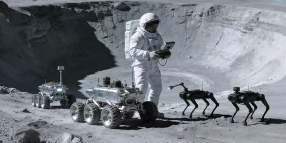 independent.co.uk - Vishwam Sankaran - China could use robot dogs to guard its lunar bases, study suggests