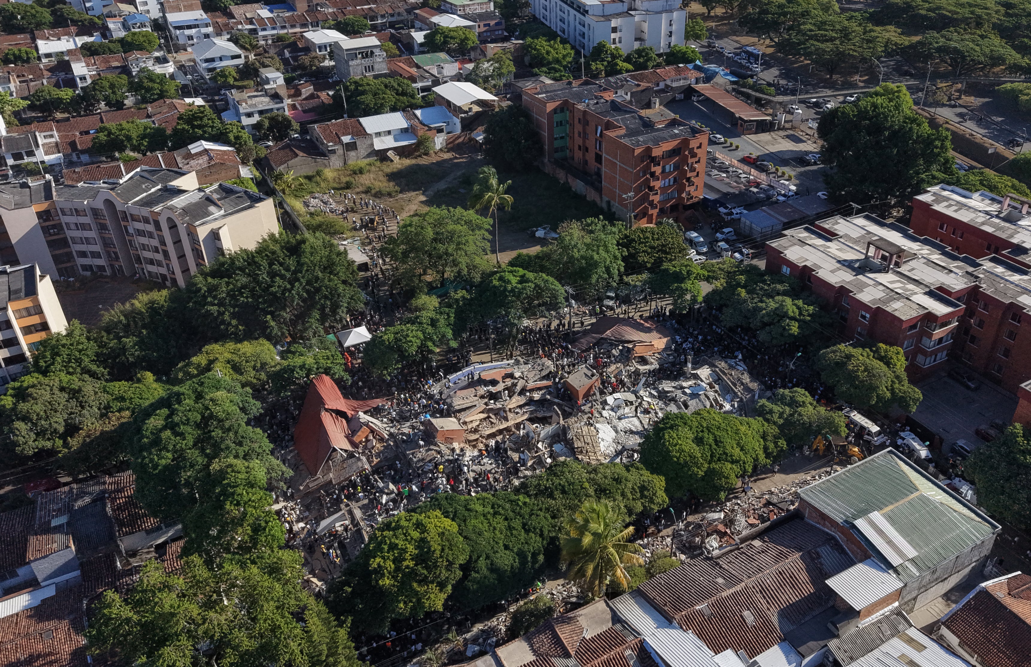 Cali, a major city in western Colombia, was one of the worst affected (AFP/Getty)