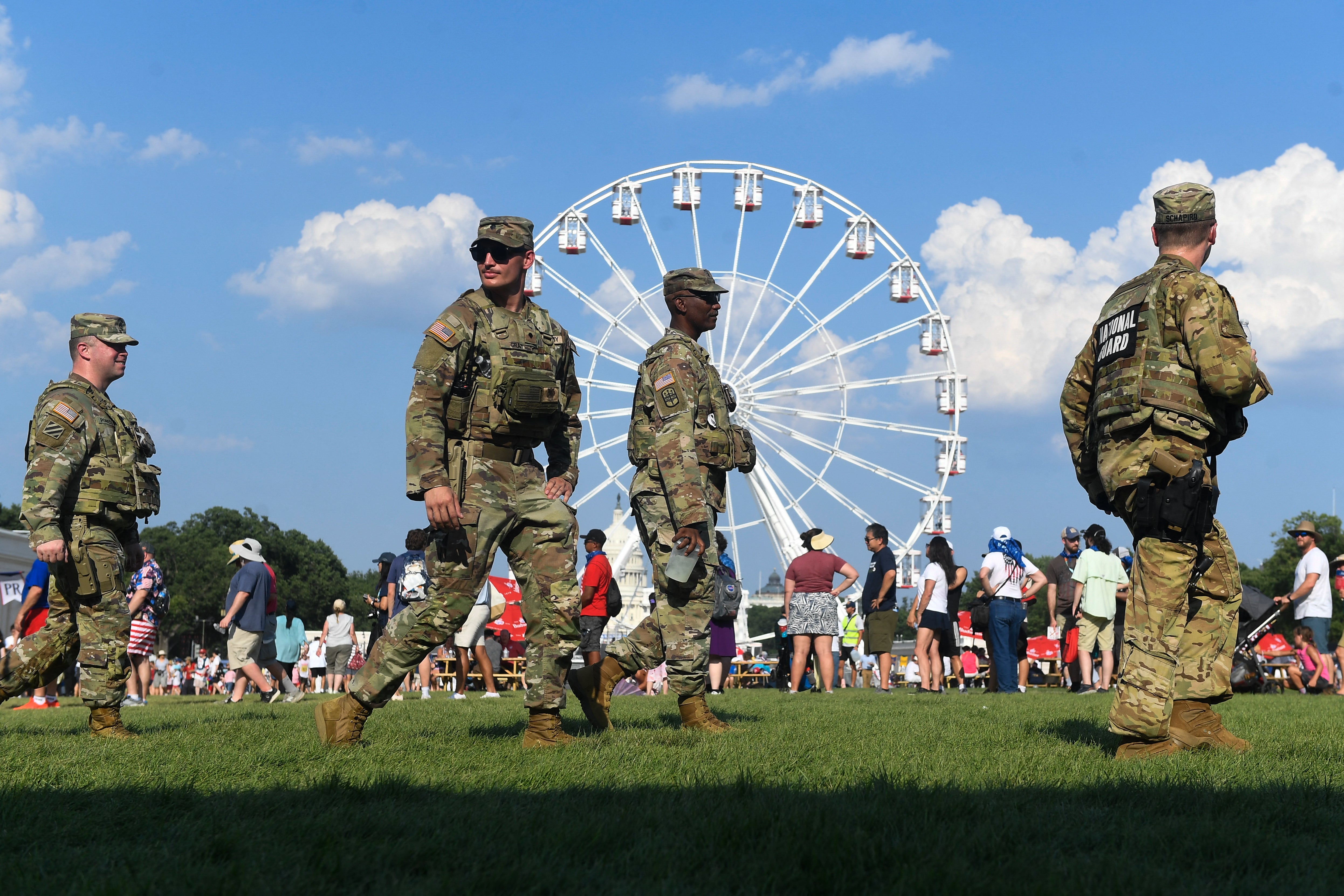 President Donald Trump has sent out the National Guard in Washington, D.C., and other cities to crack down on urban crime (AFP/Getty)