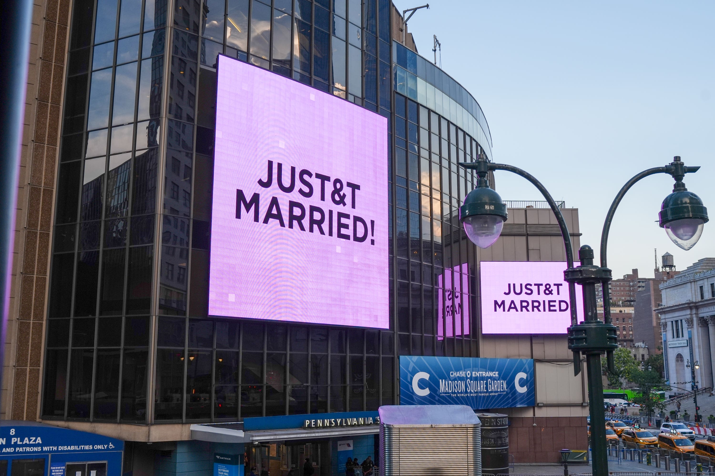 Swift and Kelce were married at New York City’s Madison Square Garden in July (AP)