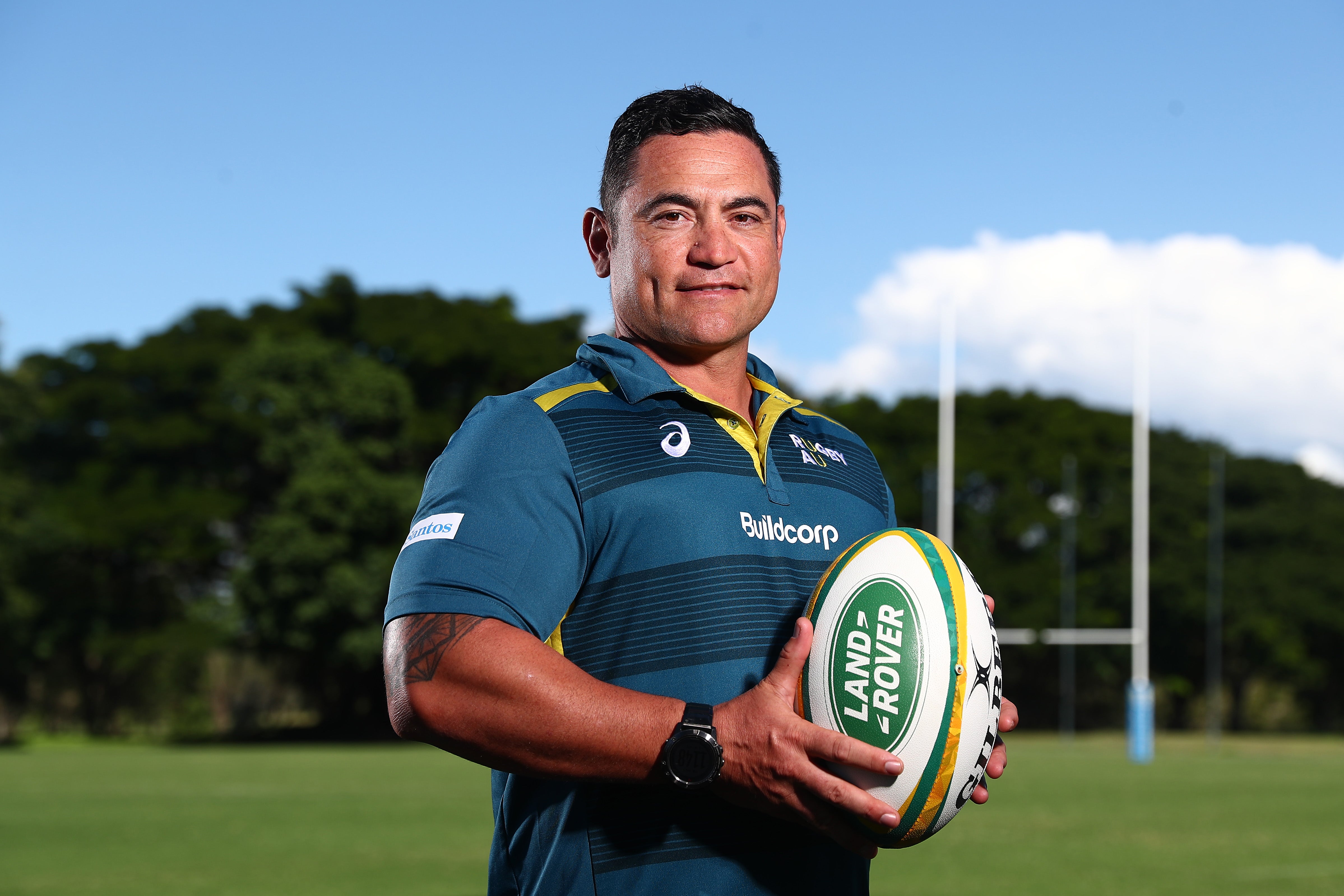 <p>Sione Fukofuka is the new Australia head coach</p>