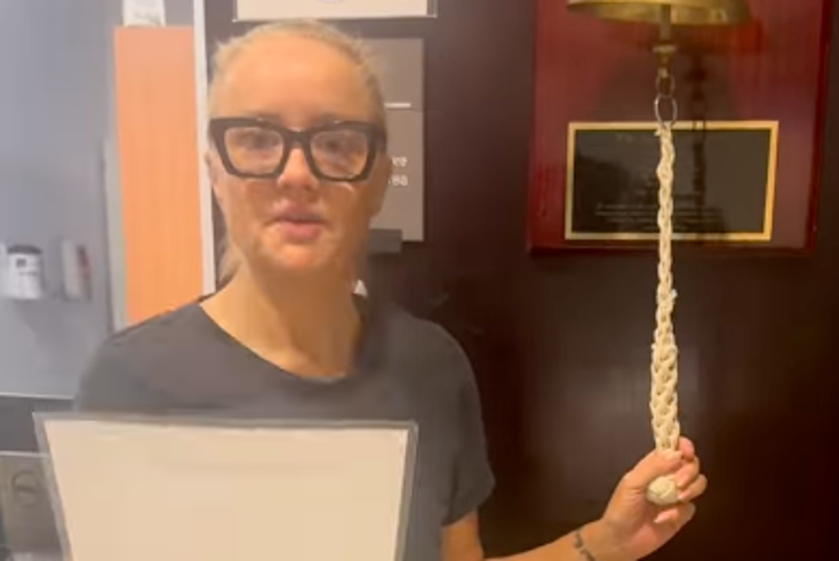 Watch: The Office star Lucy Davis rings cancer bell as she announces incurable diagnosis