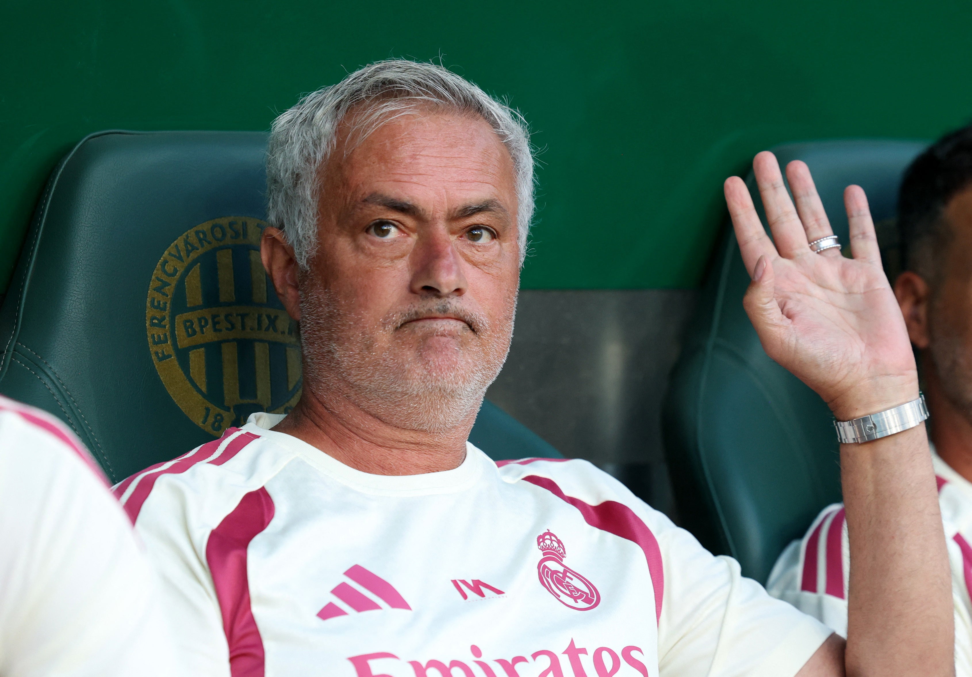 Jose Mourinho pictured this summer, in his new job as Real Madrid coach – for the second time