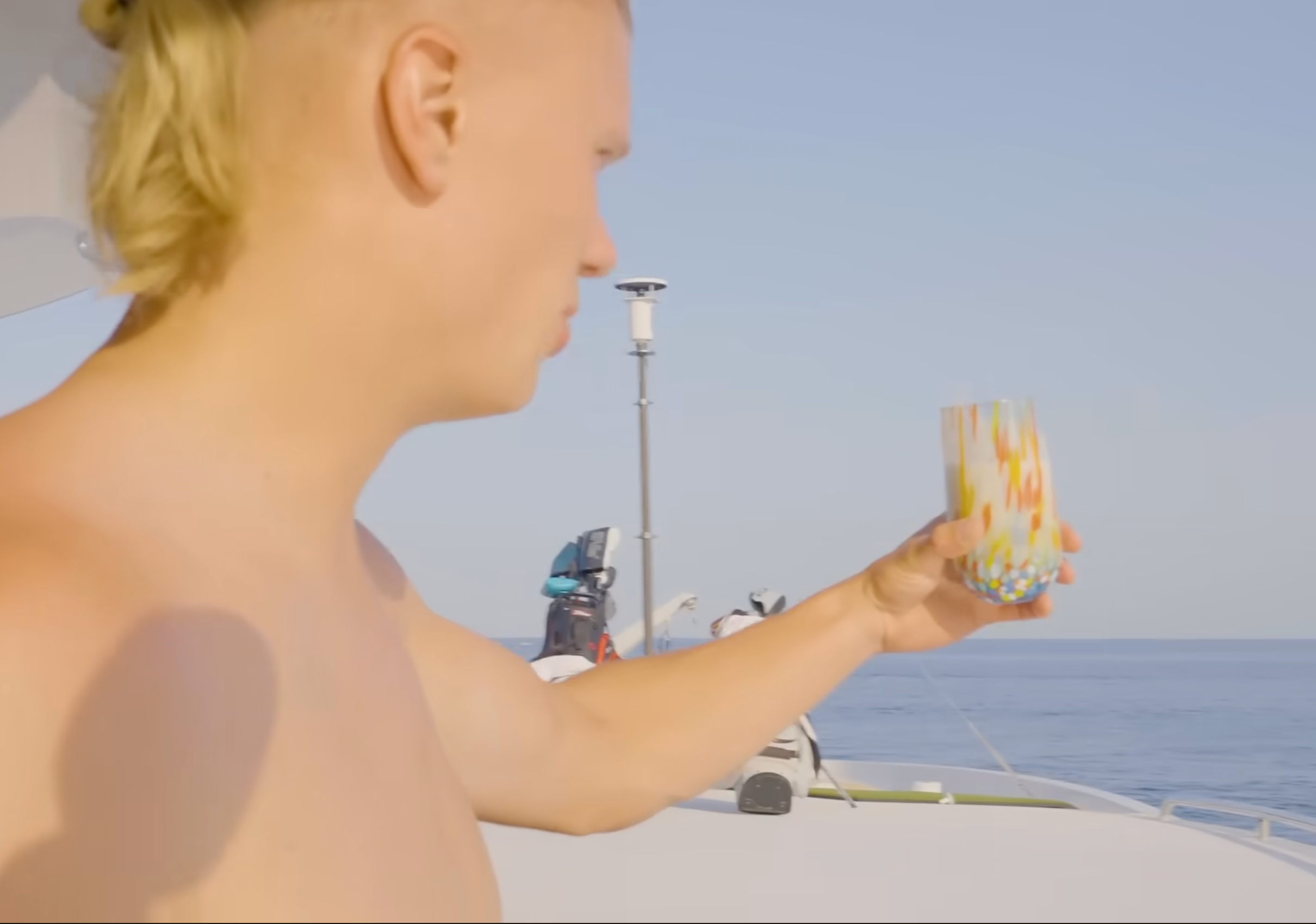 Erling Haaland is currently vacationing on a yacht in Sicily (Erling Haaland/YouTube)