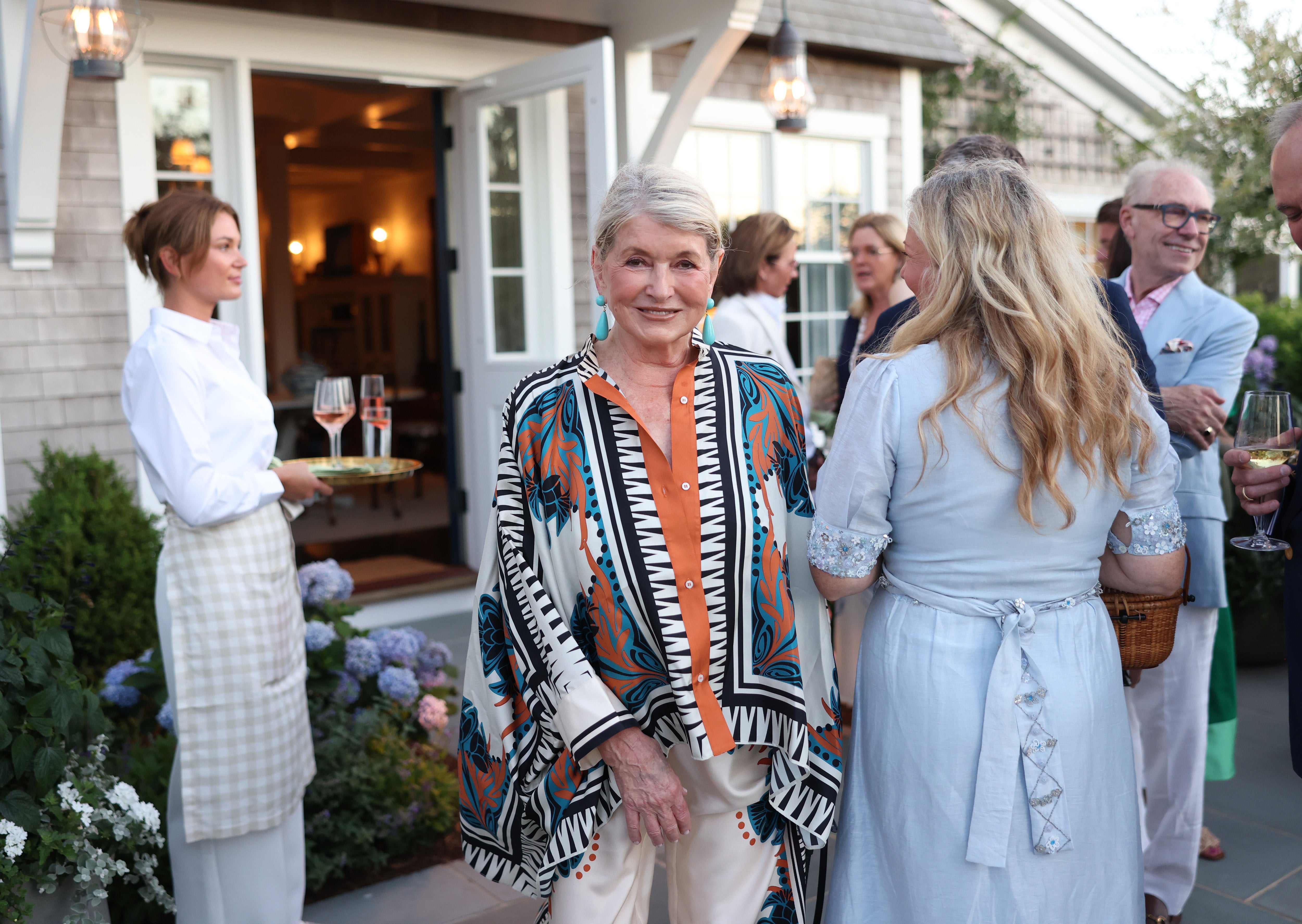Nantucket is known to attract crowd-drawing events and pop-ups to the island. Here, Martha Stewart attends her Nantucket by Design Dinner on July 15, 2025