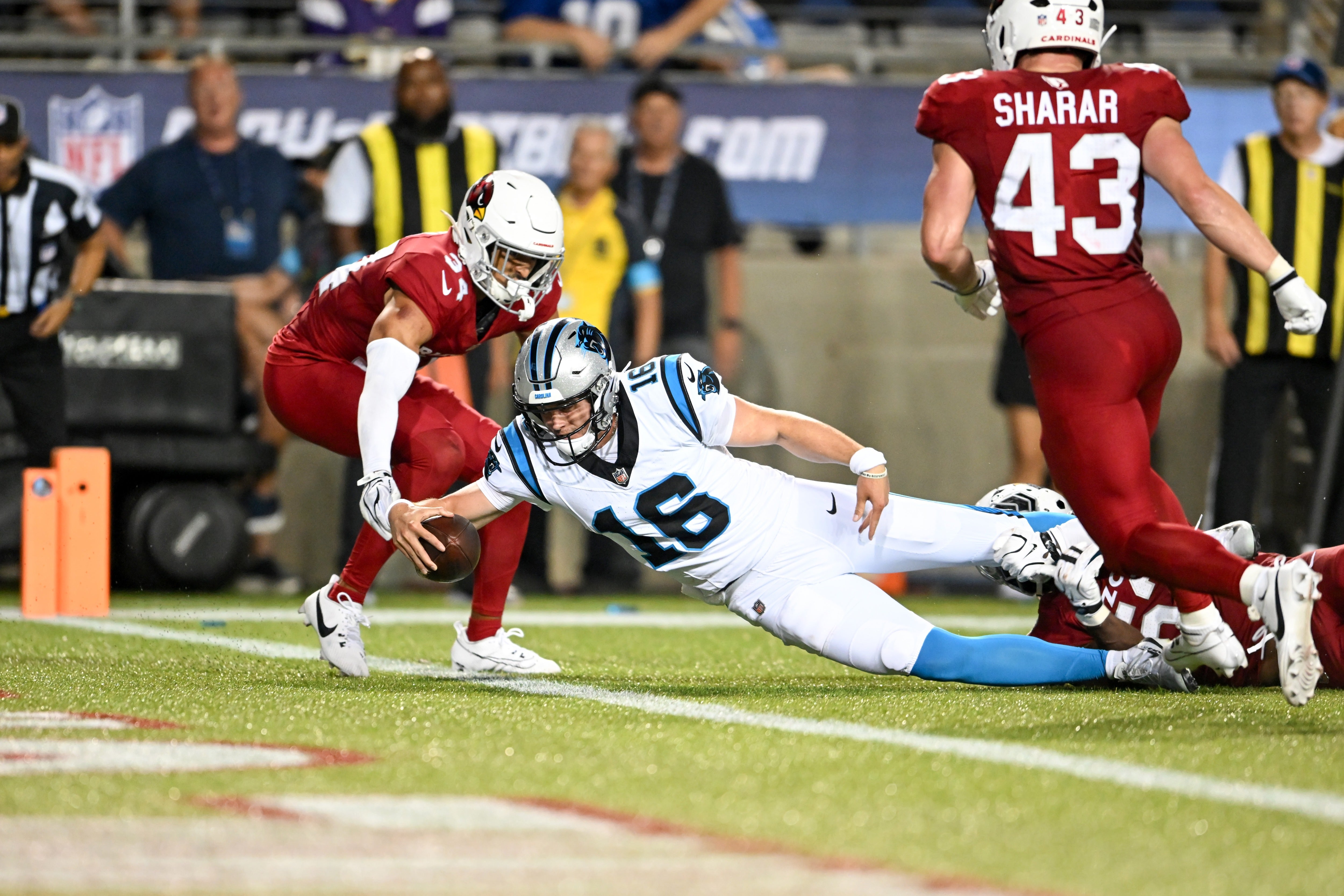 The Arizona couple, who are now facing a child abuse charge, had attended the Arizona Cardinals’ open practice at State Farm Stadium with their kids on Sunday before the incident (Getty Images)