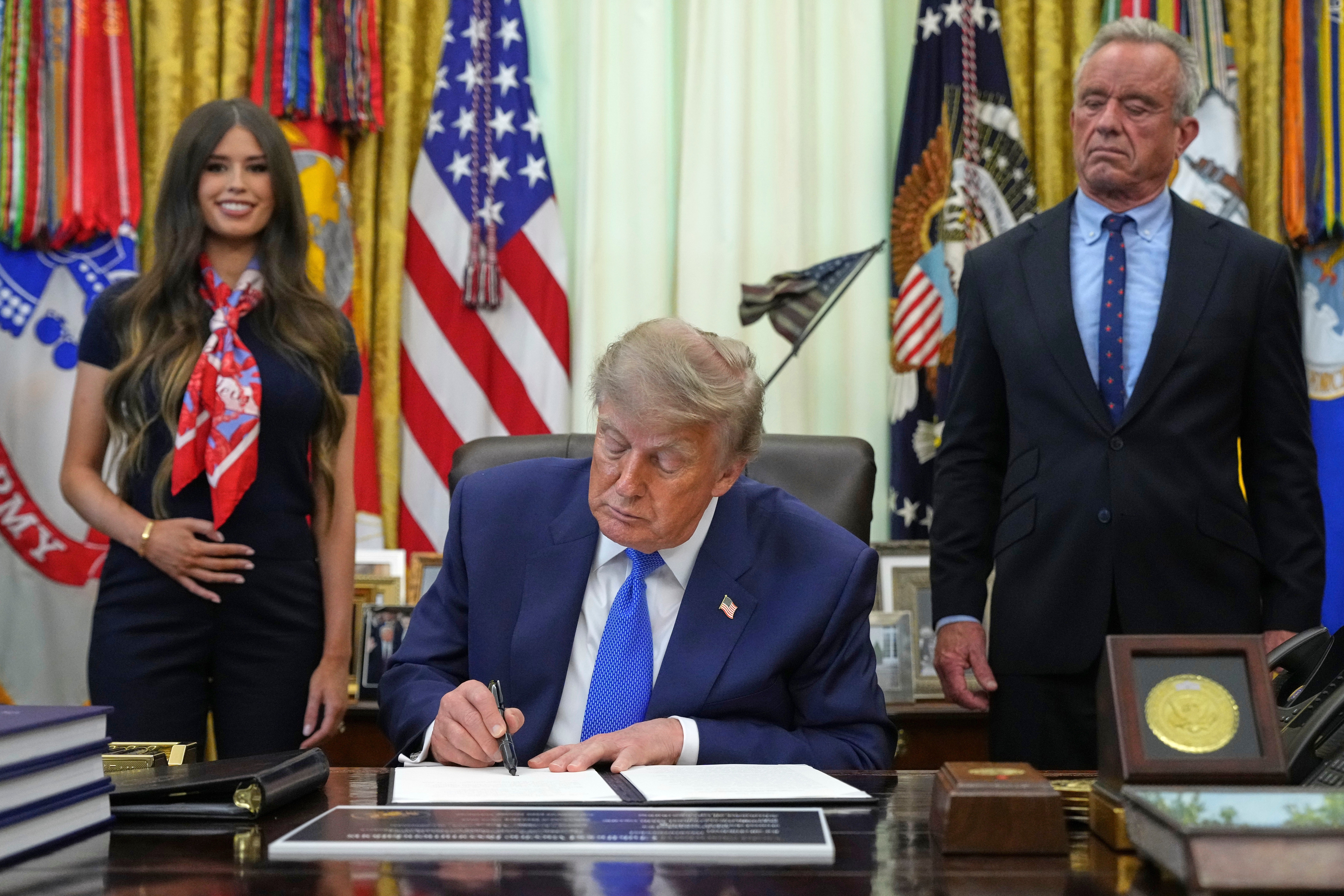 It was not immediately clear what role Franklin had in the executive order (AP)