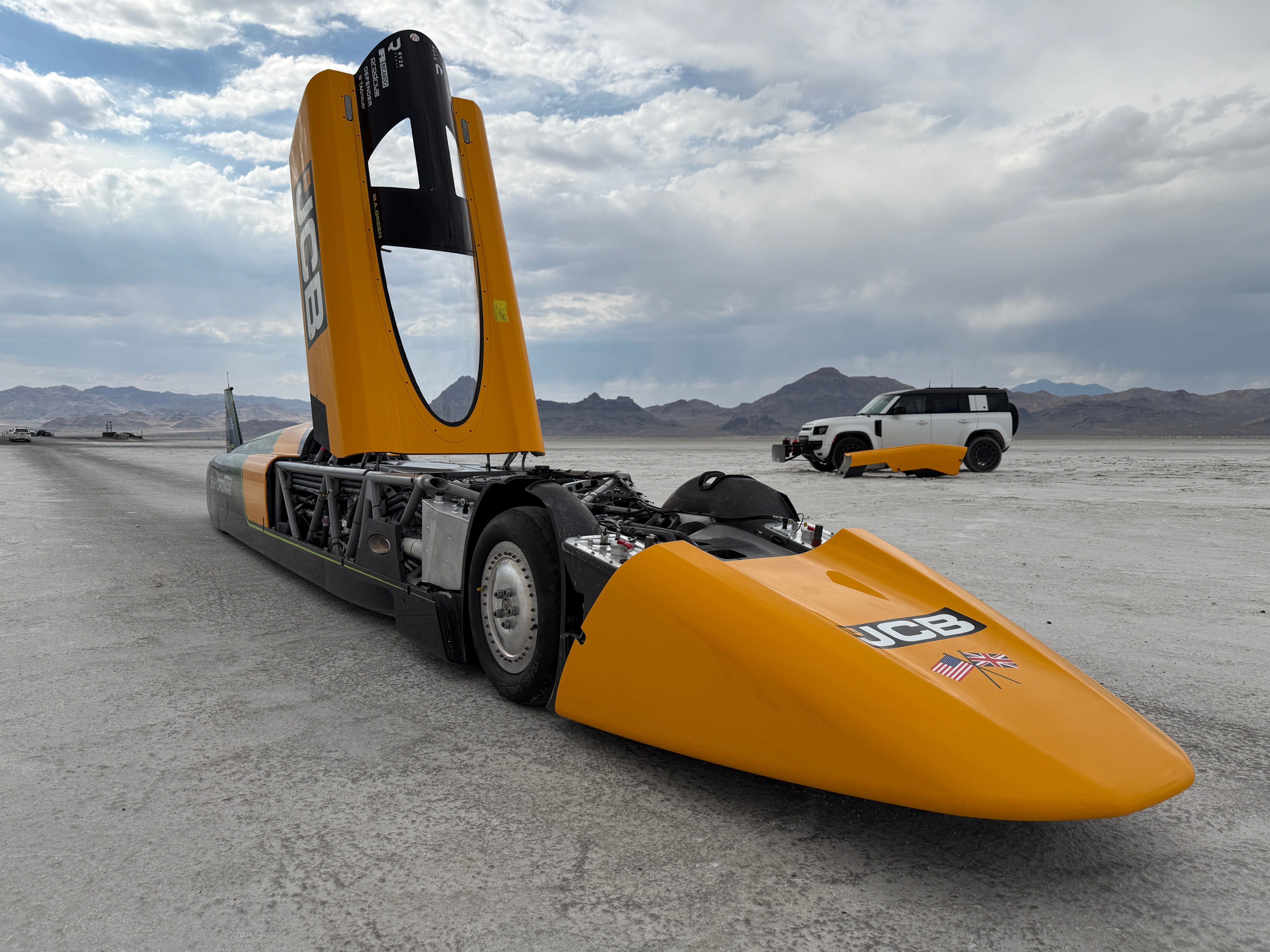 The JCB Hydromax, developed by British industrial machinery maker JCB (AP Photo/Hannah Schoenbaum)