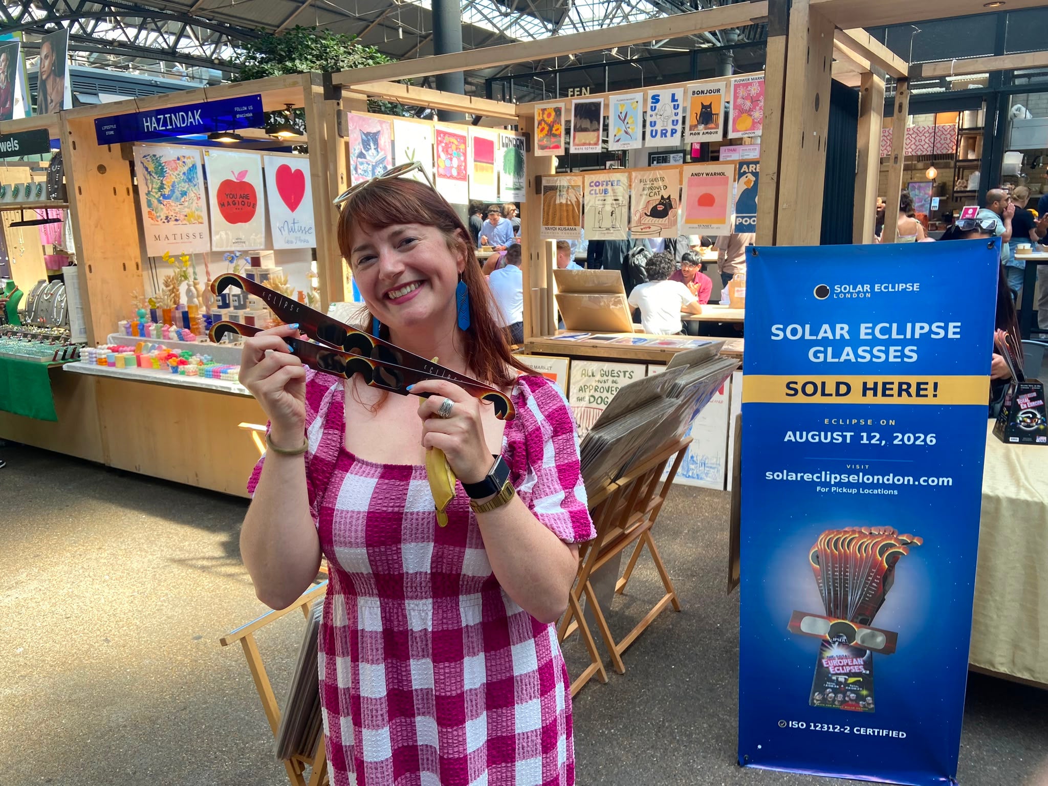 Persistence pays off: Solar eclipse glasses secured at Old Spitalfields Market