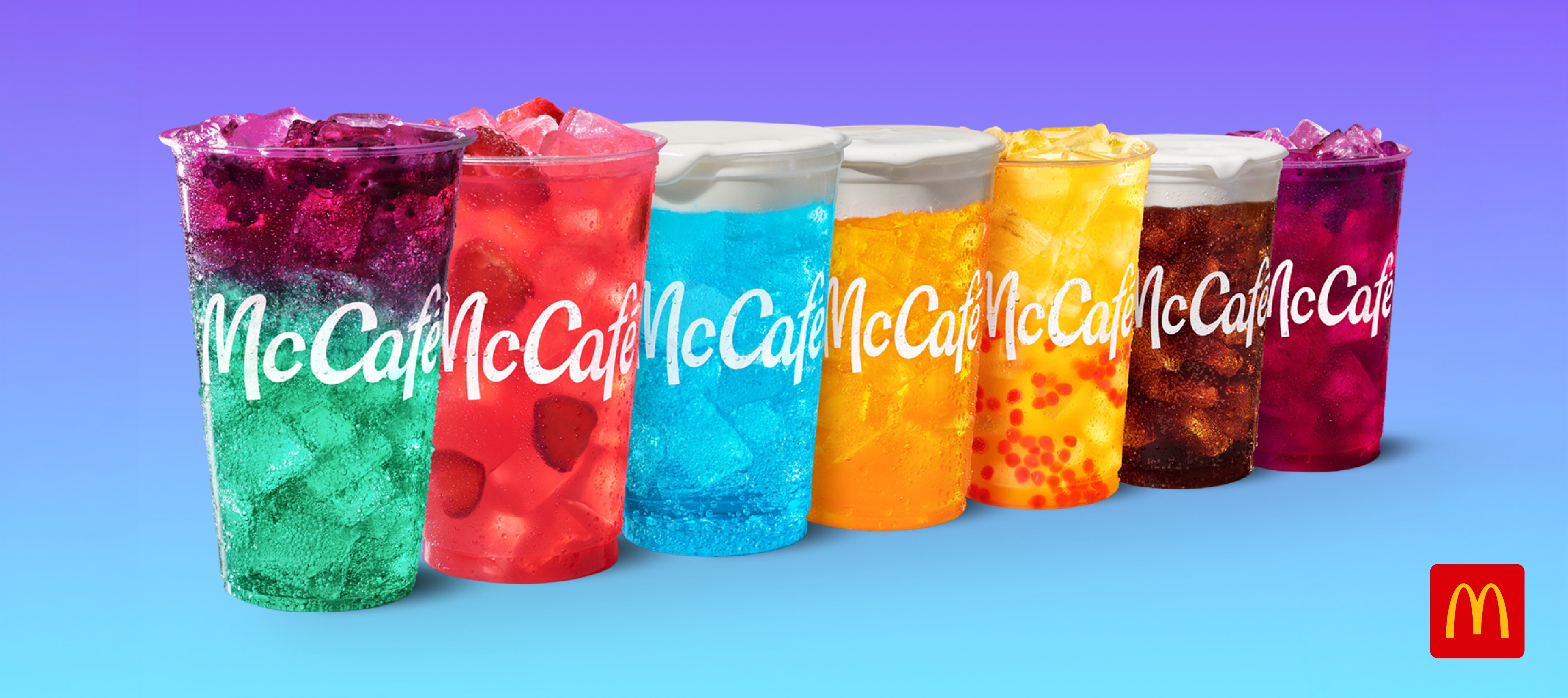 McDonald's is offering a Red Bull refresher, along with dirty versions of sodas in their new drink menu