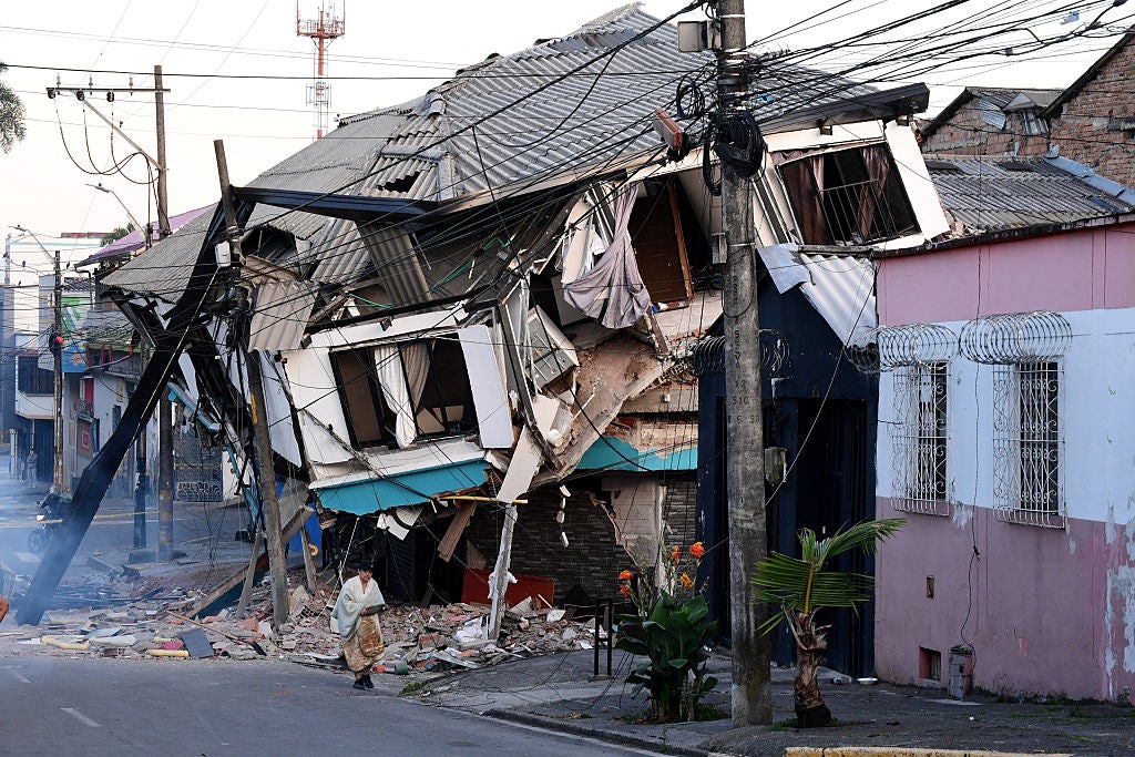 The city of Pereira was one of the worst hit (AFP via Getty Images)