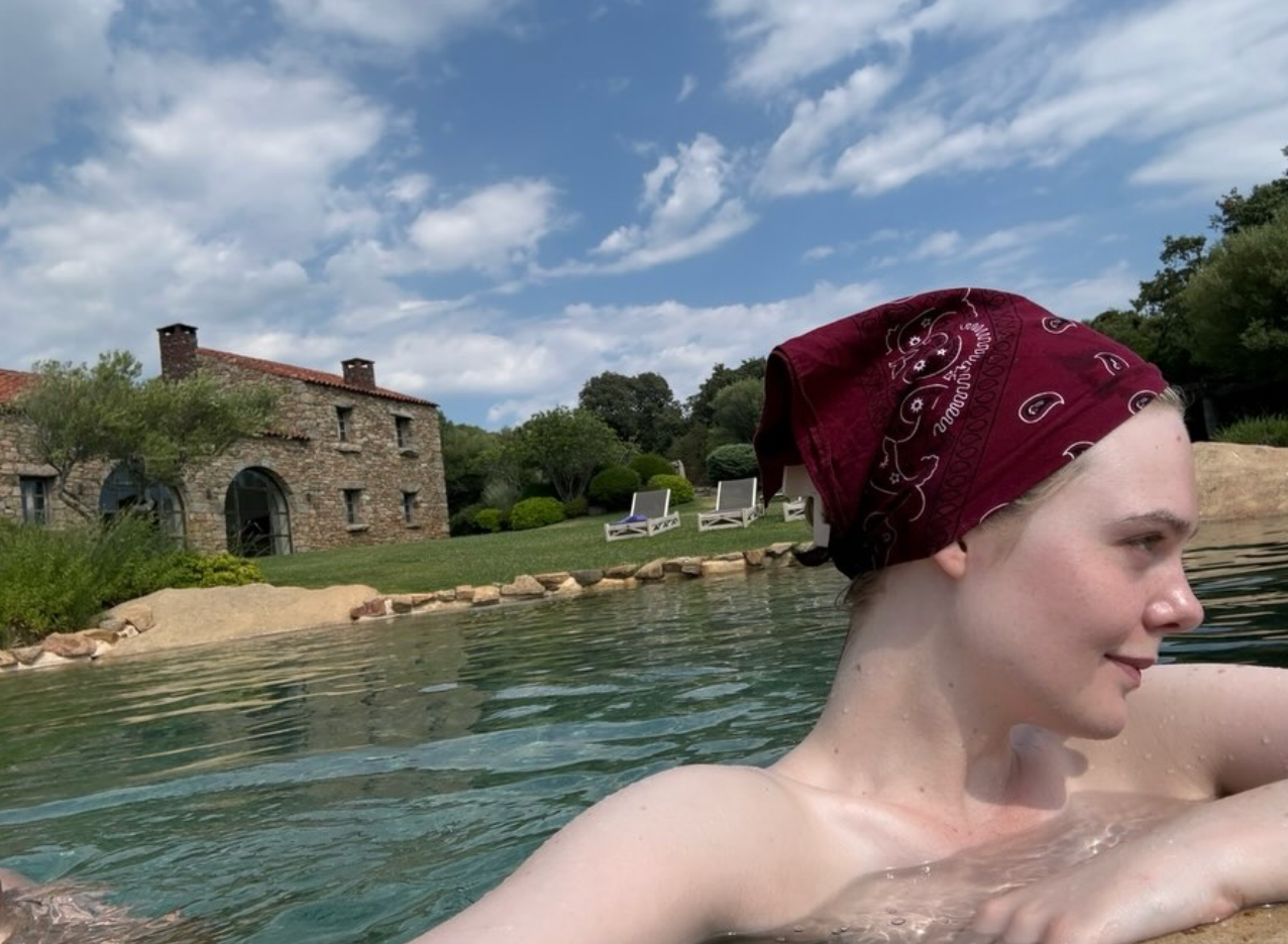 Actor Elle Fanning is just one of the celebrities who've embraced the bandana this summer