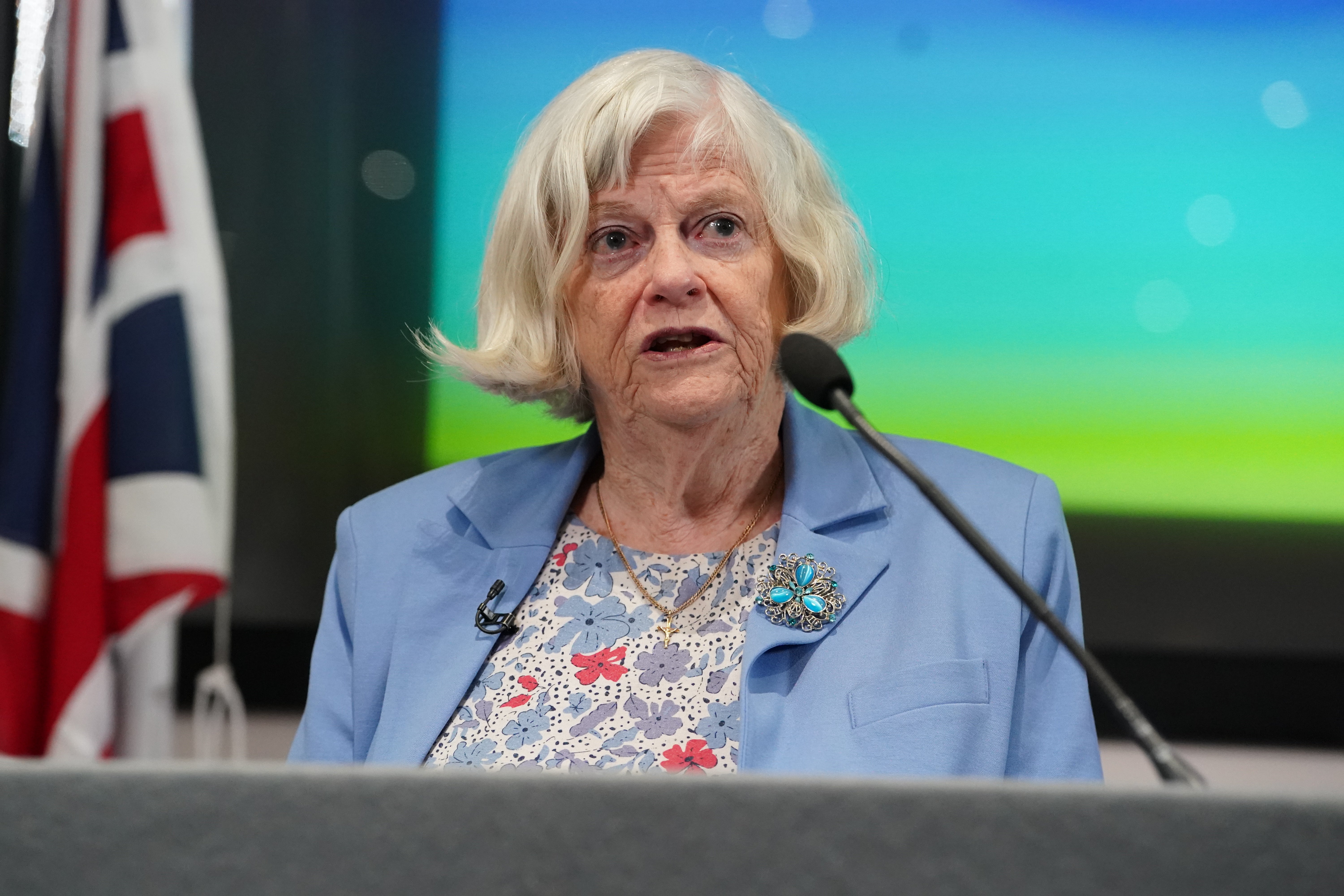 Family, friends and colleagues are gathering to say goodbye to former Tory minister Ann Widdecombe (PA)