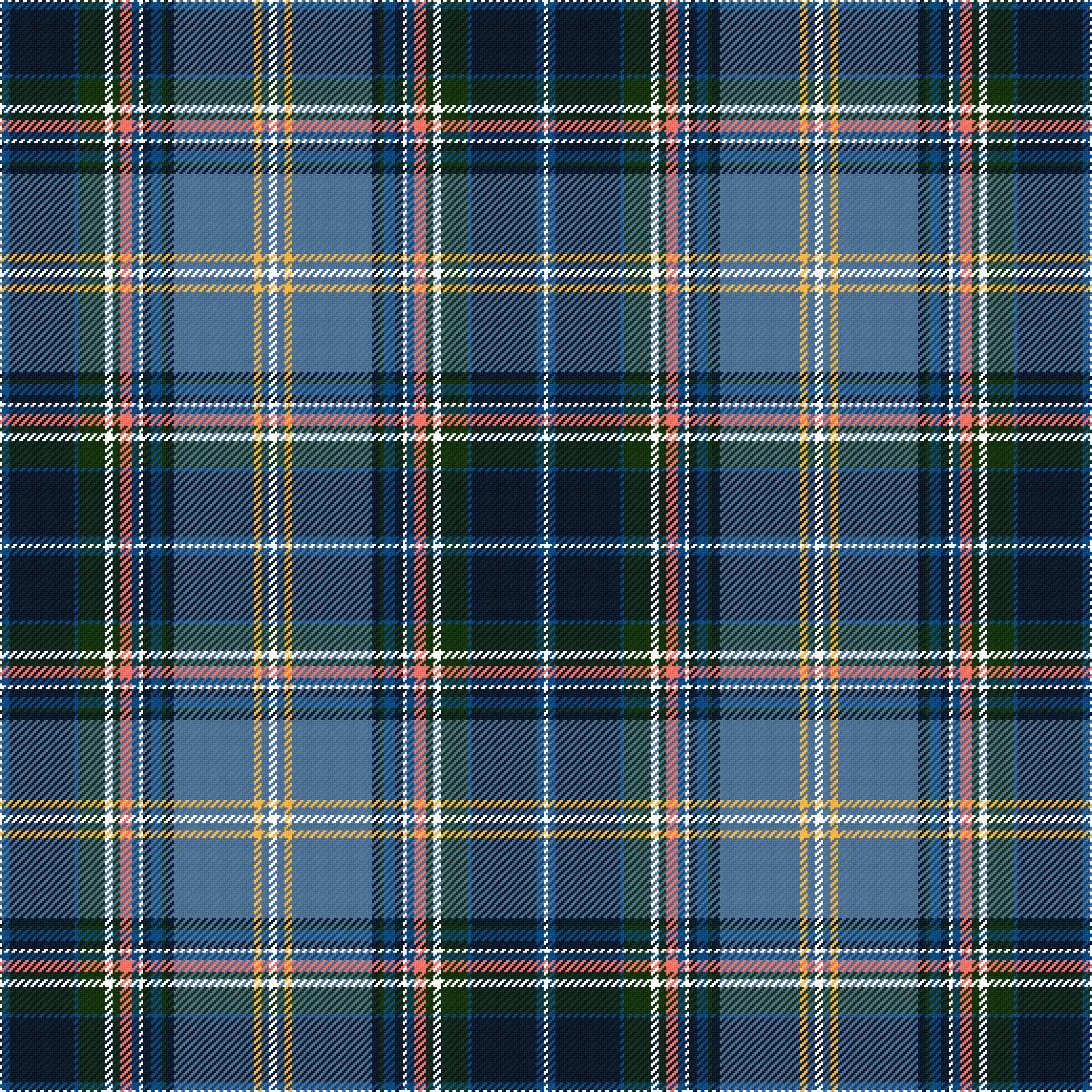 Designed by Glasgow-based tartan specialists, Slanj, for Buchanan Galleries, ‘Twinned in Tartan’ weaves together colours inspired by the flags of Glasgow and Boston (Brian Konstantinou/PA)
