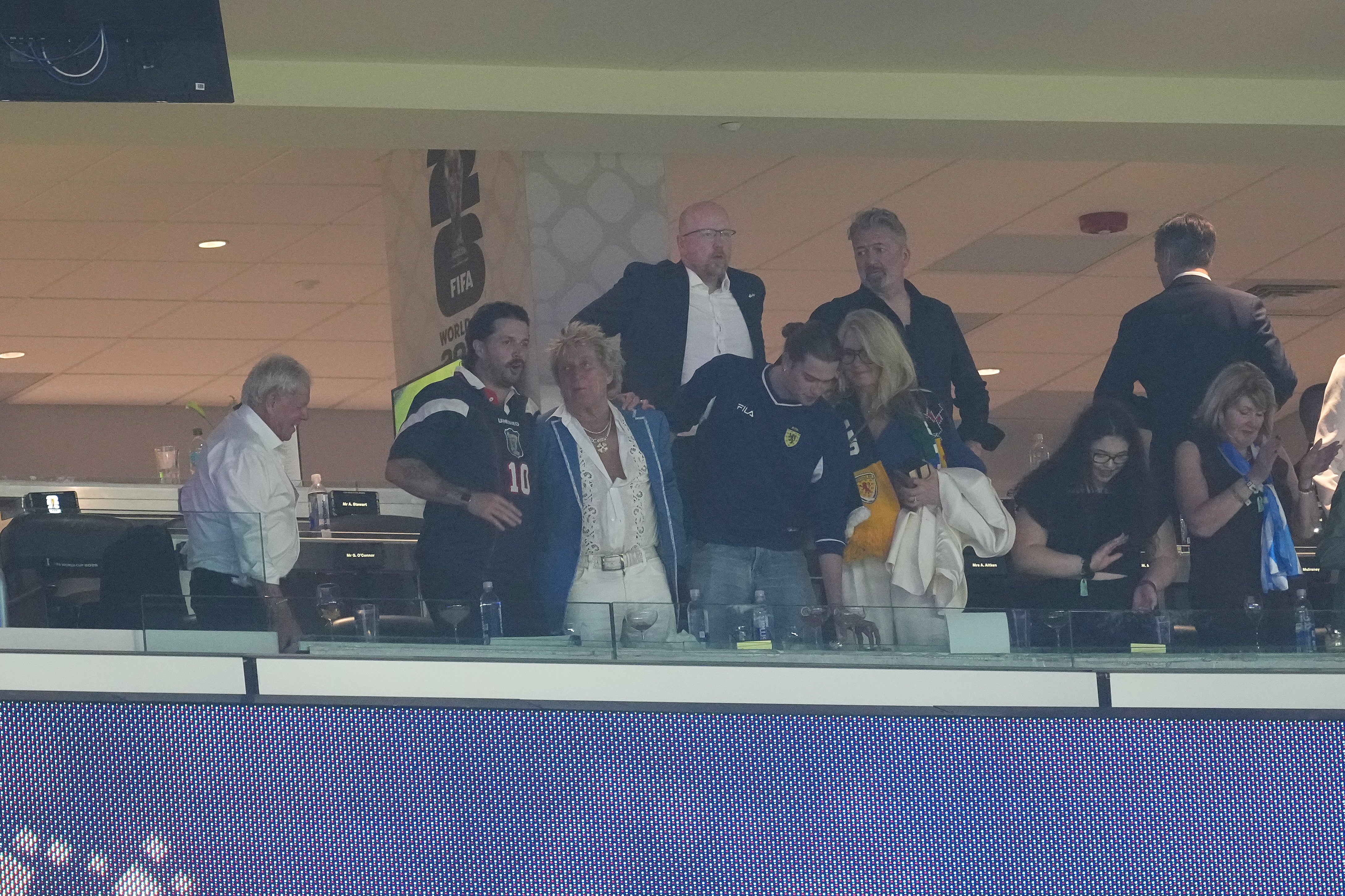 Rod Stewart at the FIFA World Cup in June (PA)