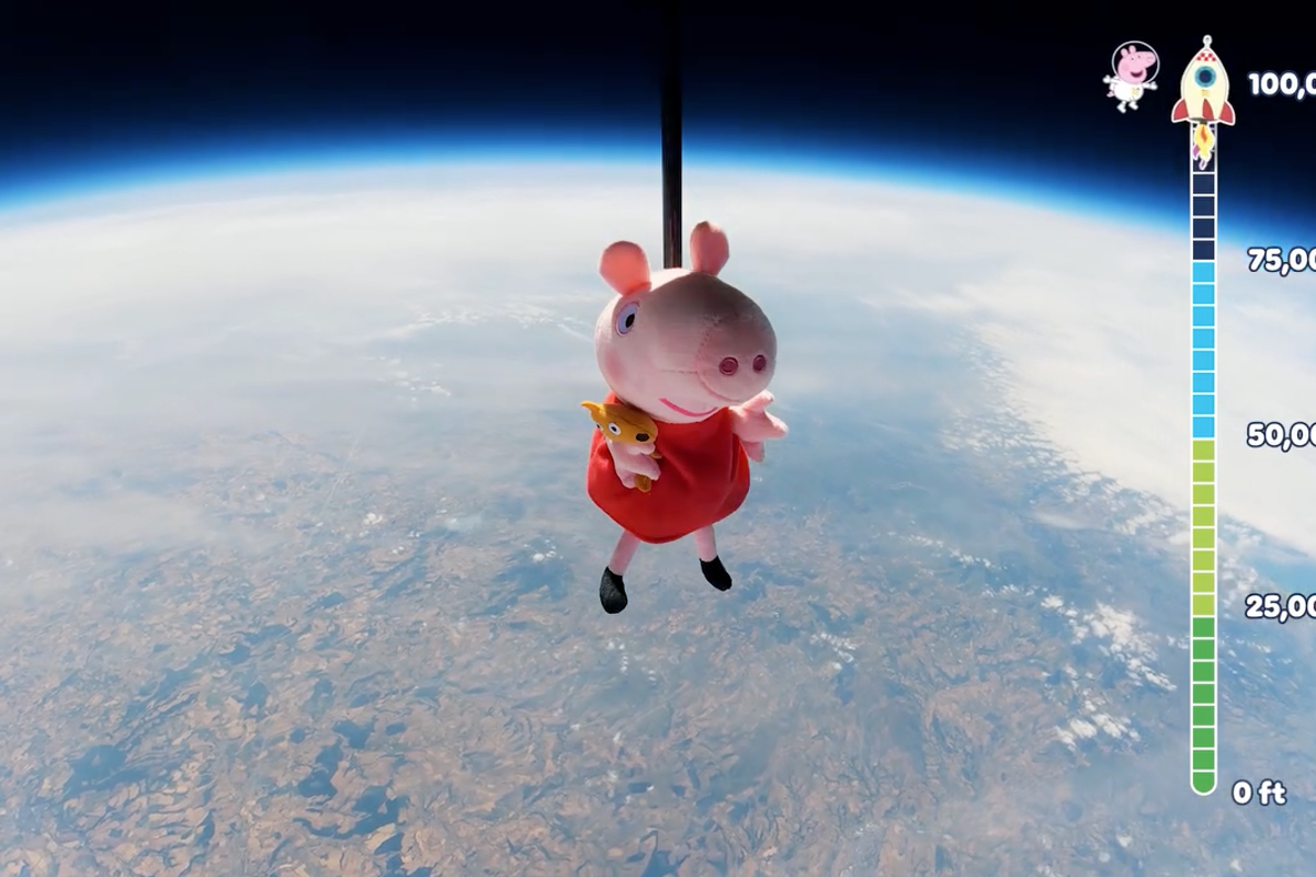 Peppa Pig blasts off into space ahead of solar eclipse Peppa Pig blasts off into space ahead of solar eclipse