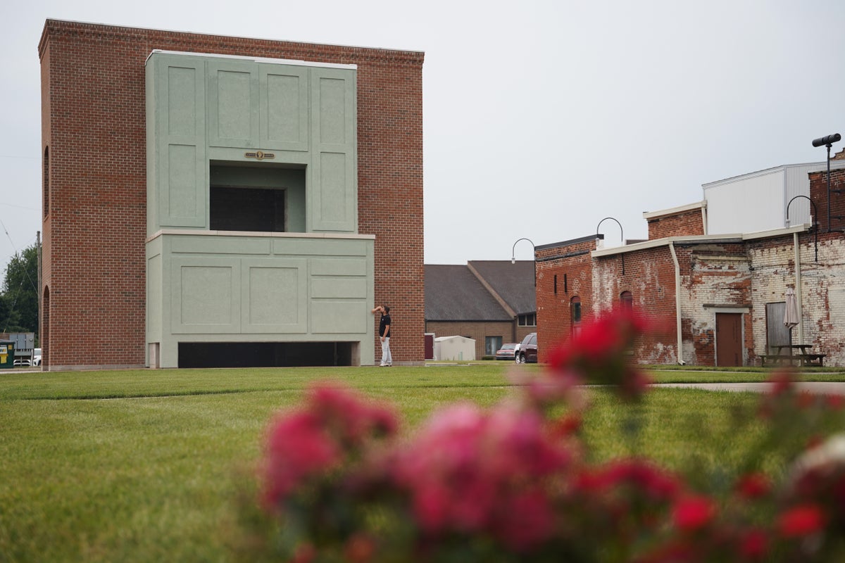 Massive Kitchen Cabinet Sculpture Installed in Indiana
