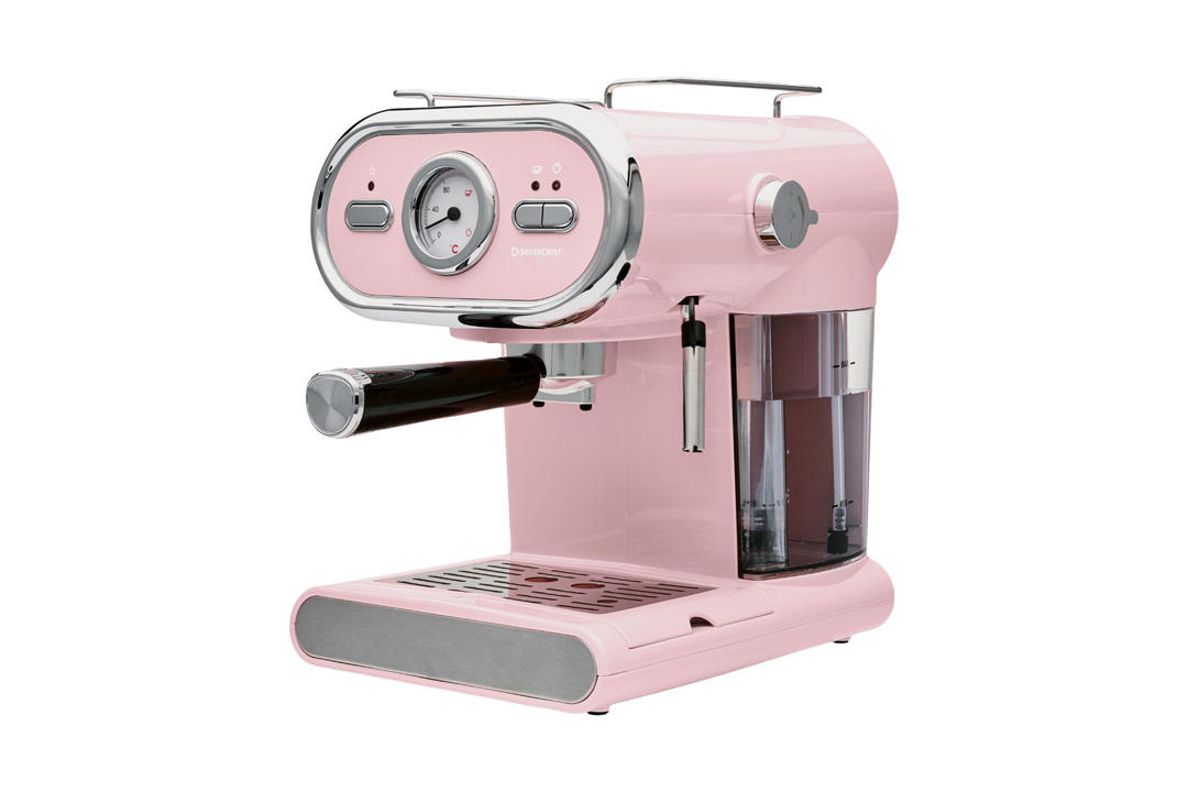 The coffee machine has a portafilter with separate baskets for one or two shots (Lidl)
