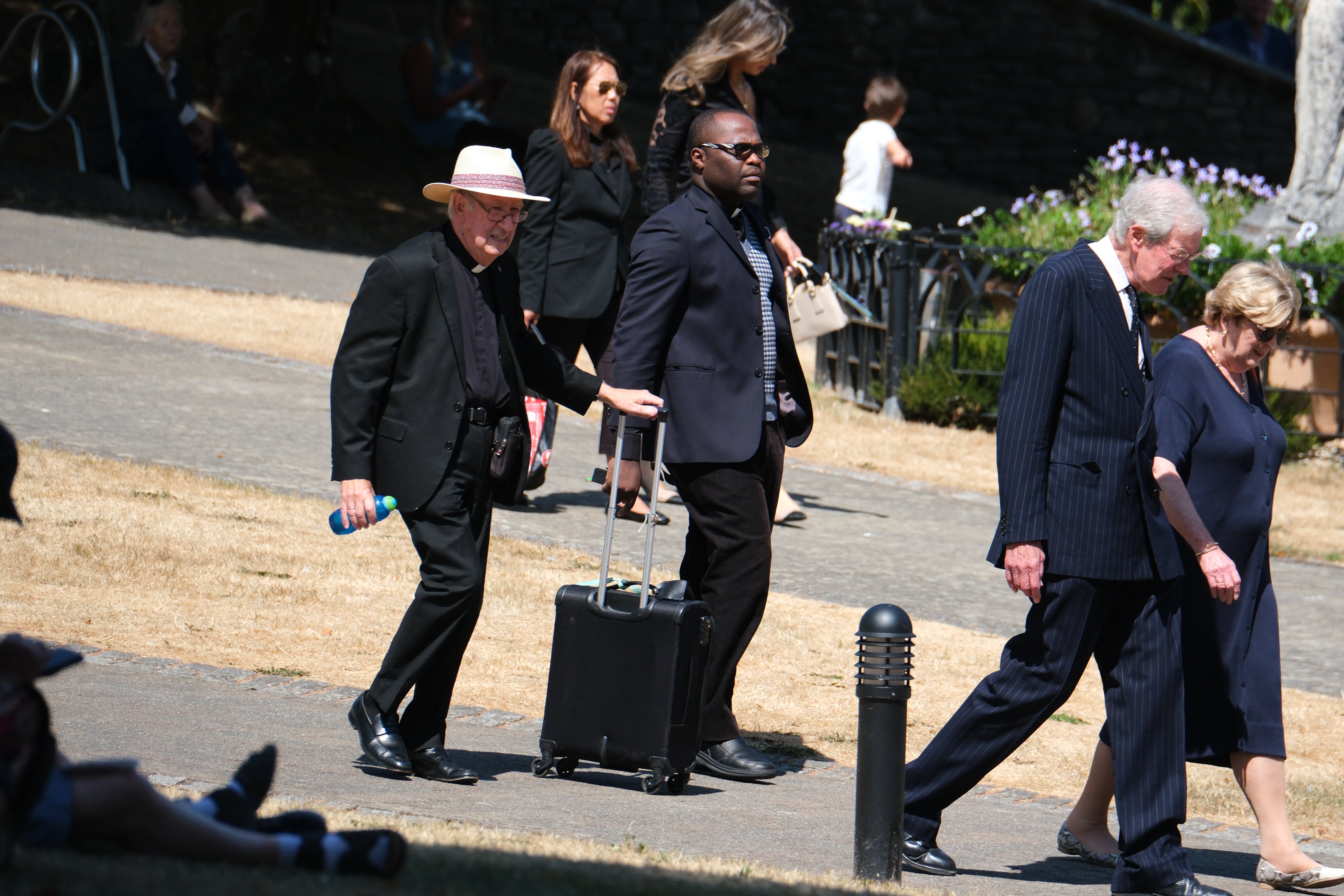 Mourners dressed in black arrived for the requiem mass – a Catholic service where prayers are offered for the soul of the dead – to pay respects to the former MP, who later became a Reform UK spokeswoman