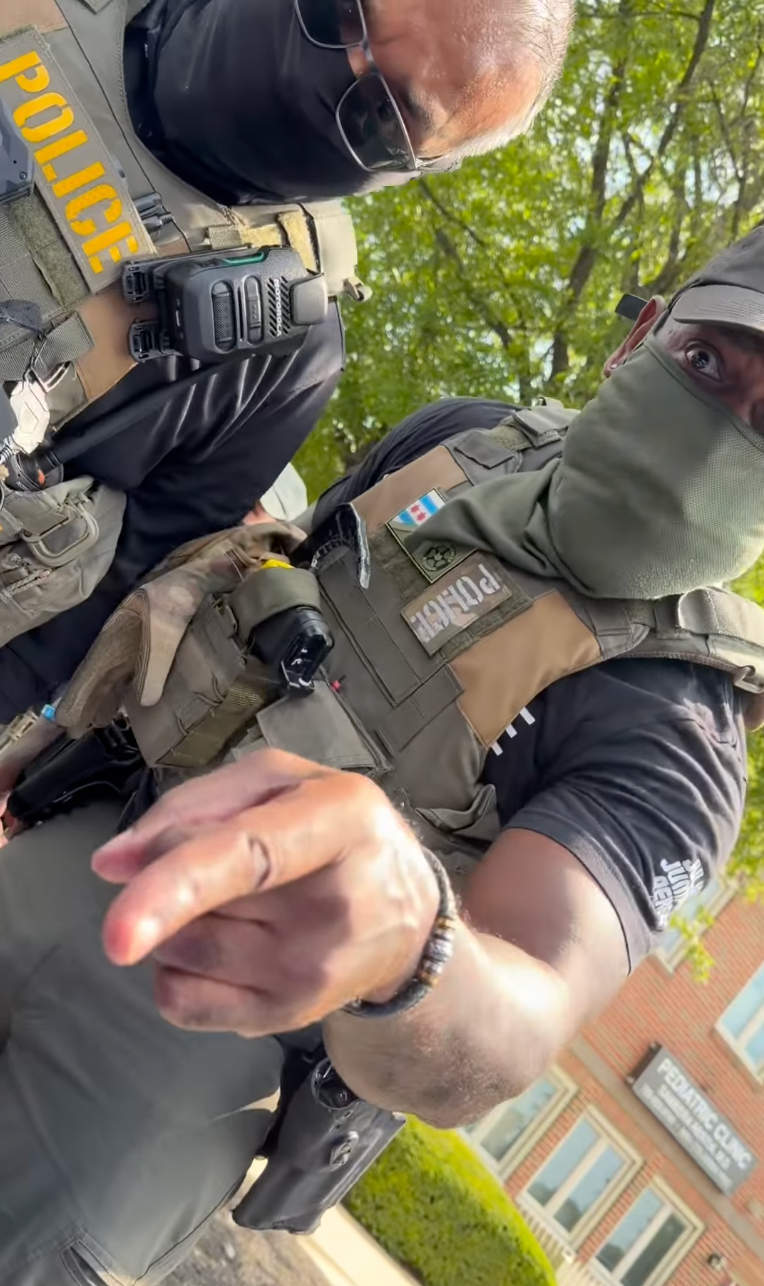 Federal agents accused the Virginia woman of following them and trying to run them over, though she later posted dashcam footage of the incident and accused DHS of lying about the events that took place Monday (tinyandstrongthings / Instagram)