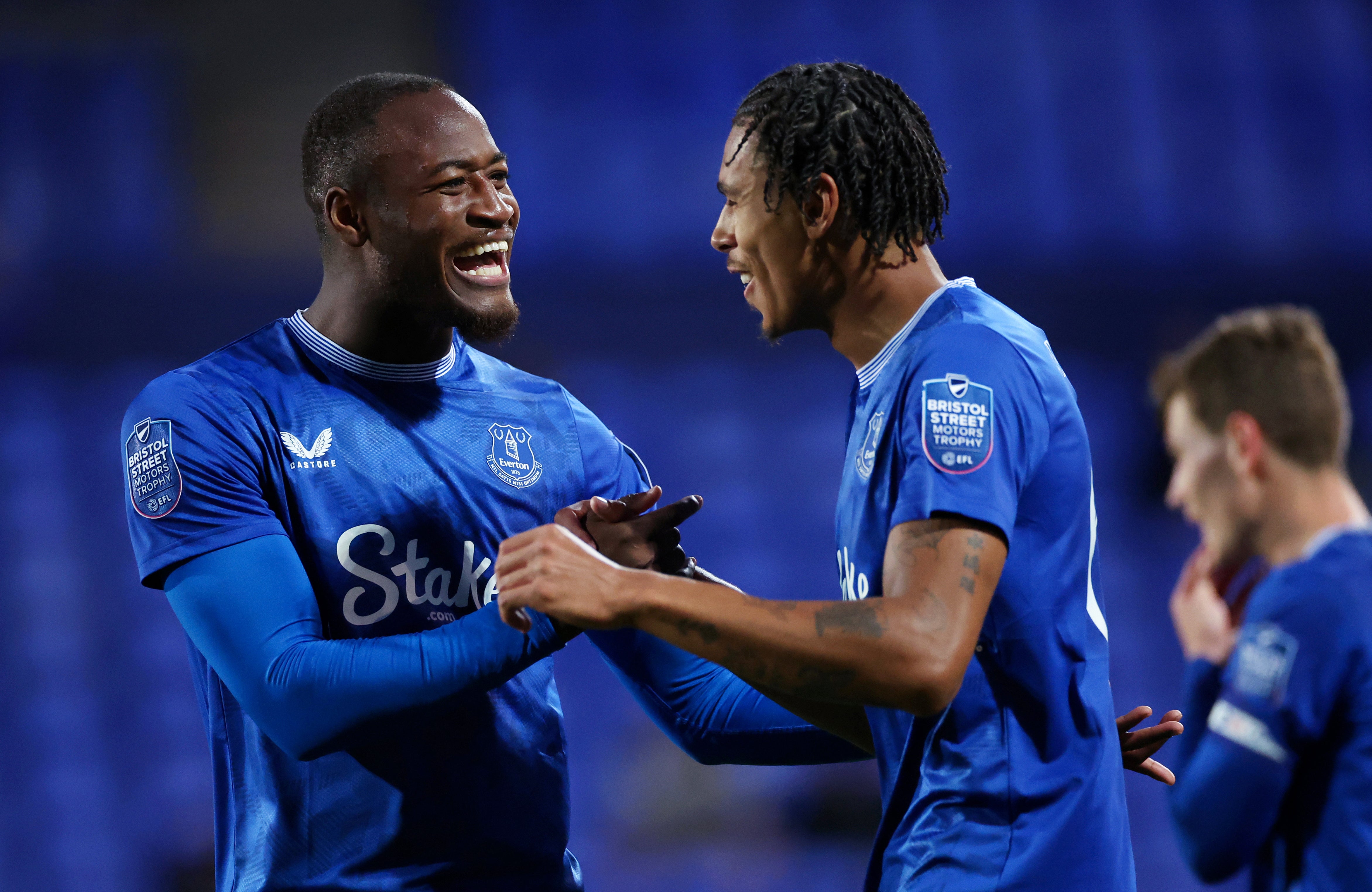 Martin Sherif (left) during an Everton U21 match