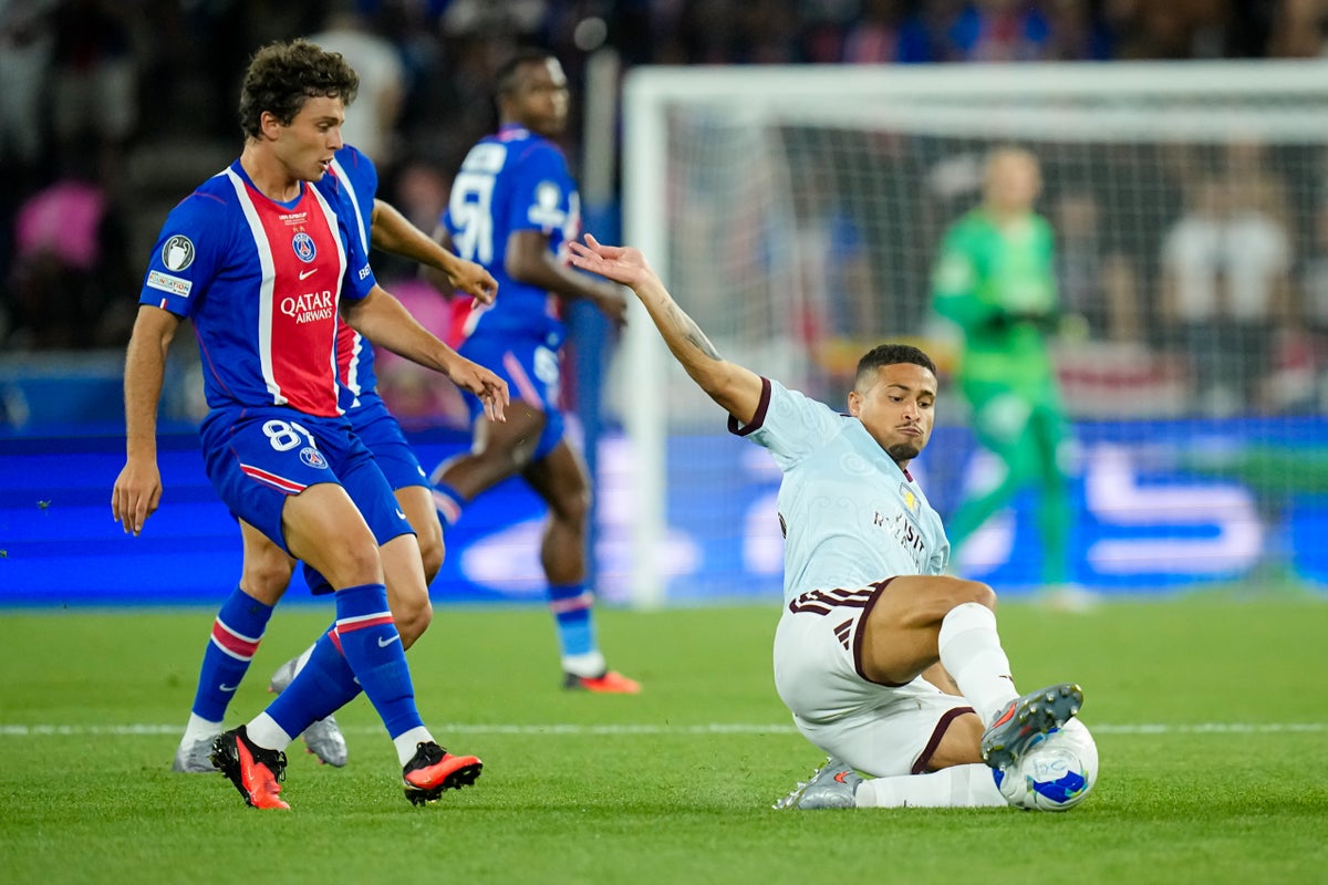 PSG vs Aston Villa LIVE: Khvicha Kvaratskhelia blasts Champions League winners into lead
