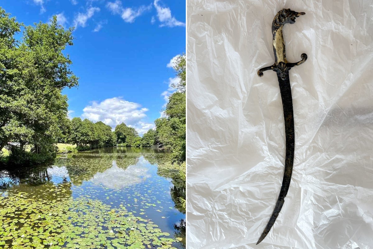 Fragile ‘Excalibur’ sword found in lake after water levels drop amid heatwave