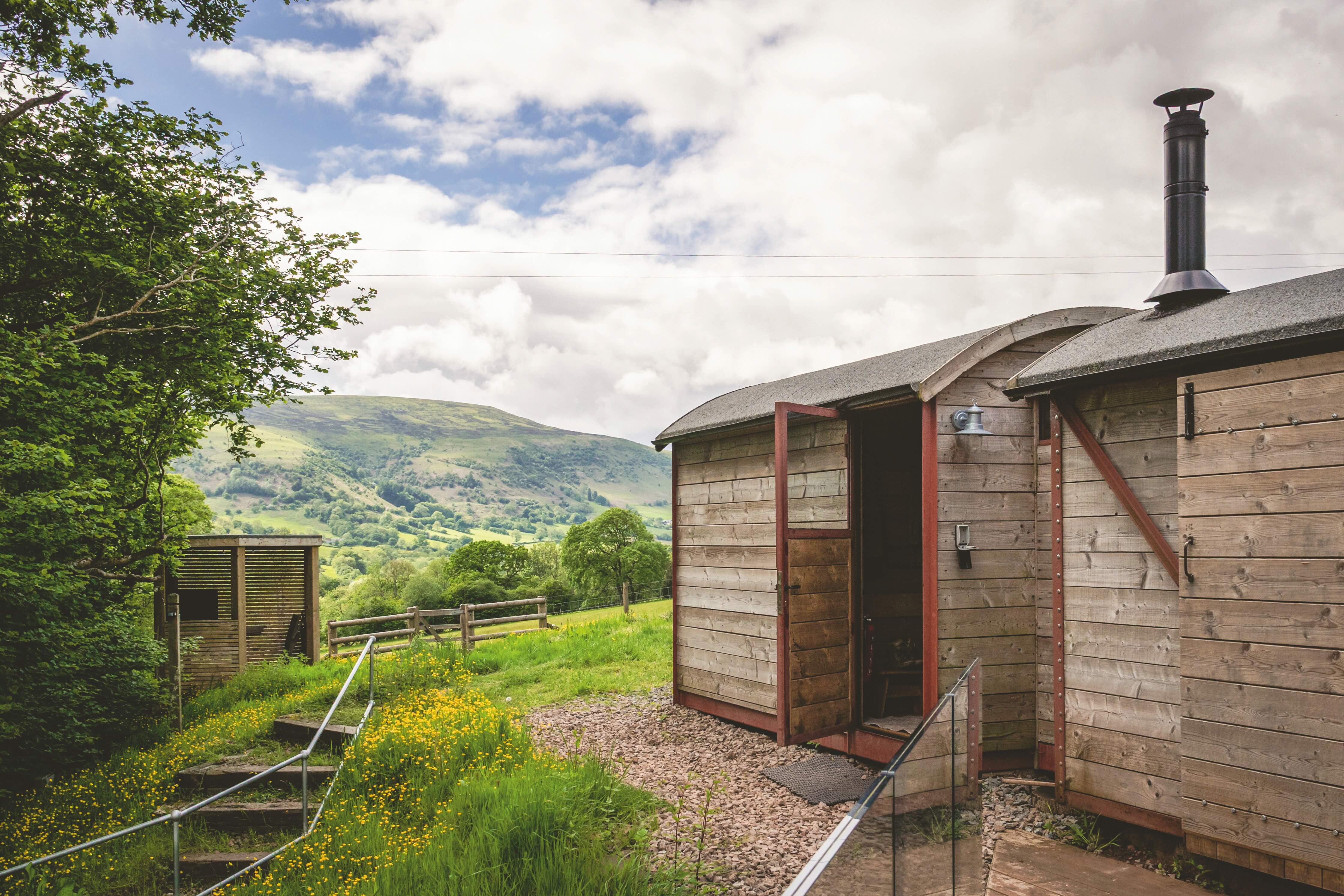 Llanthony Court Camping is home to a beautifully restored railway carriage
