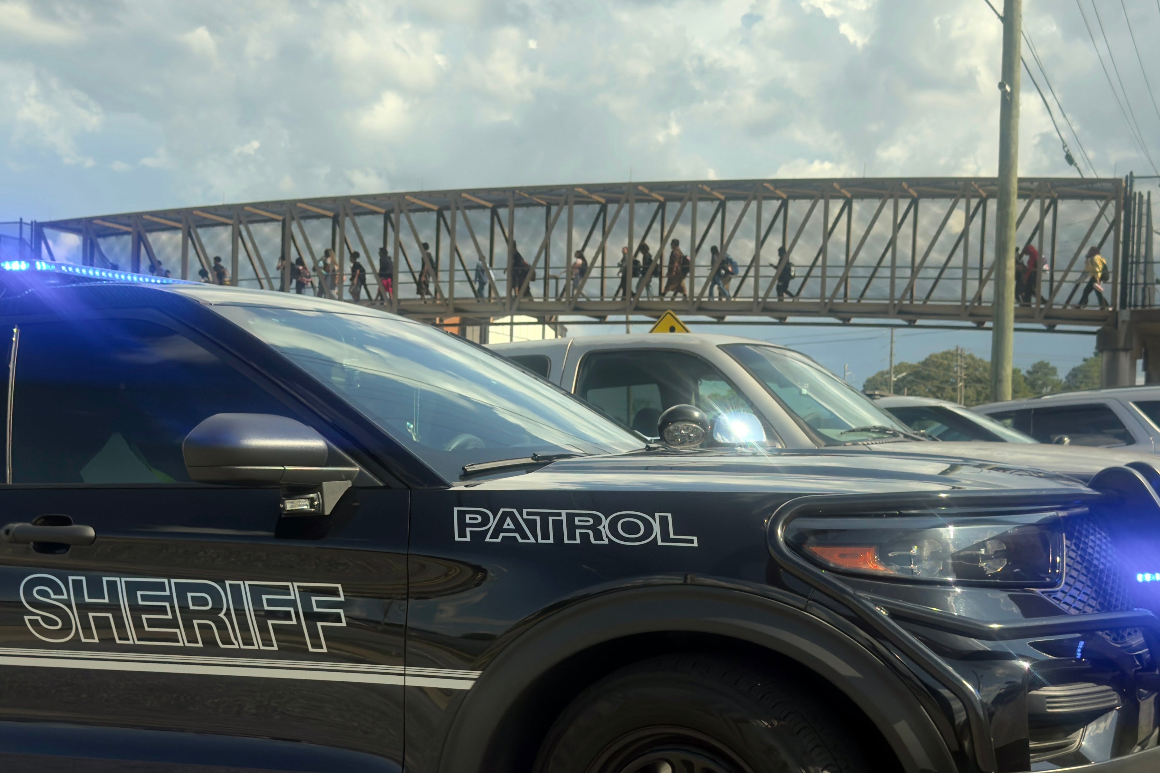 The sheriff said a group of students was inside a school bathroom when a verbal altercation between two students escalated into a physical fight