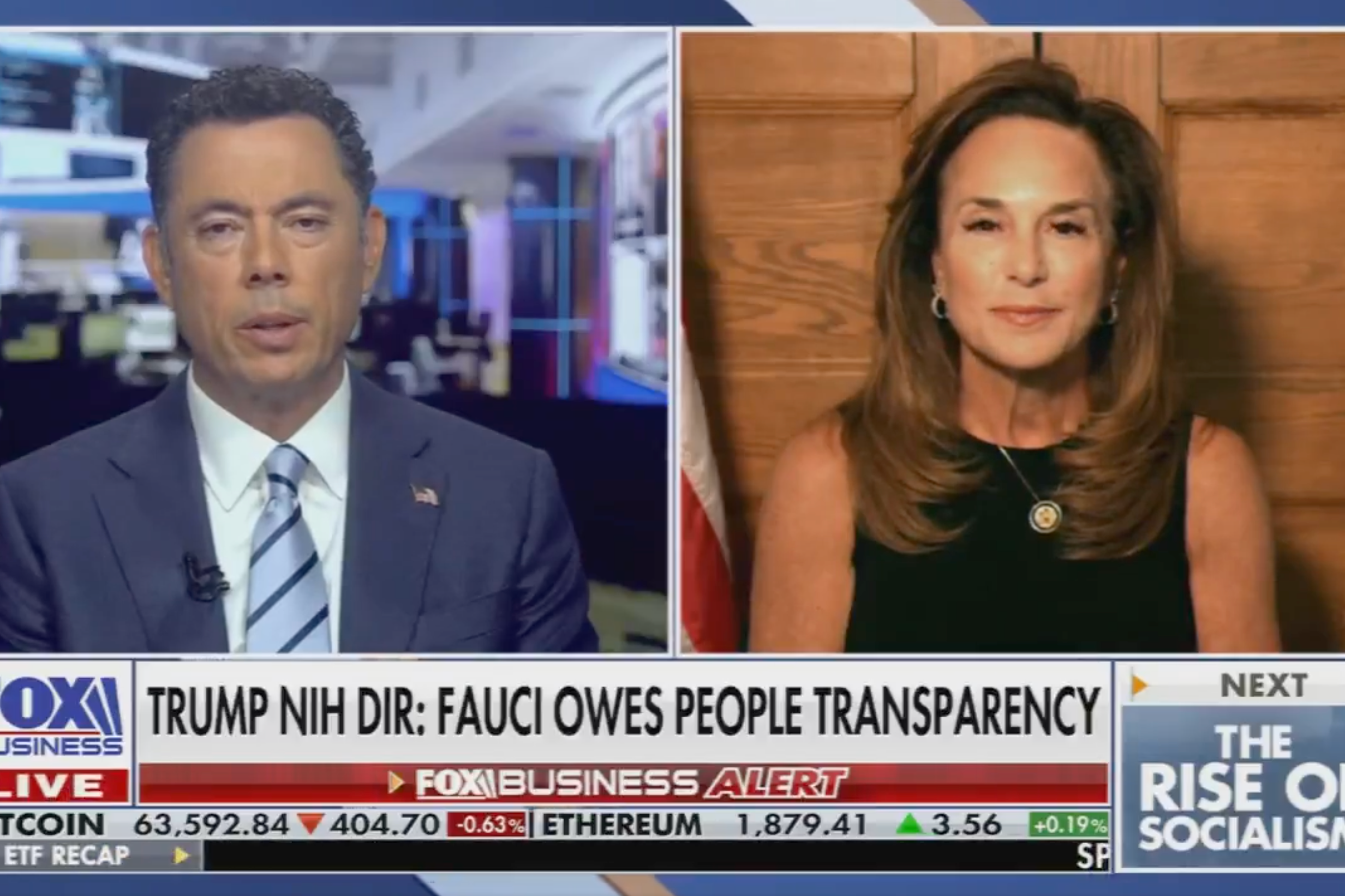Michigan GOP Rep. Lisa McClain also pushed the bogus claim in an interview with Fox Business, prompting the network to issue a correction (Fox Business)
