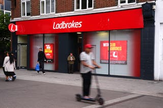 Ladbrokes owner Entain said it remained committed to investing in the UK (John Walton/PA)