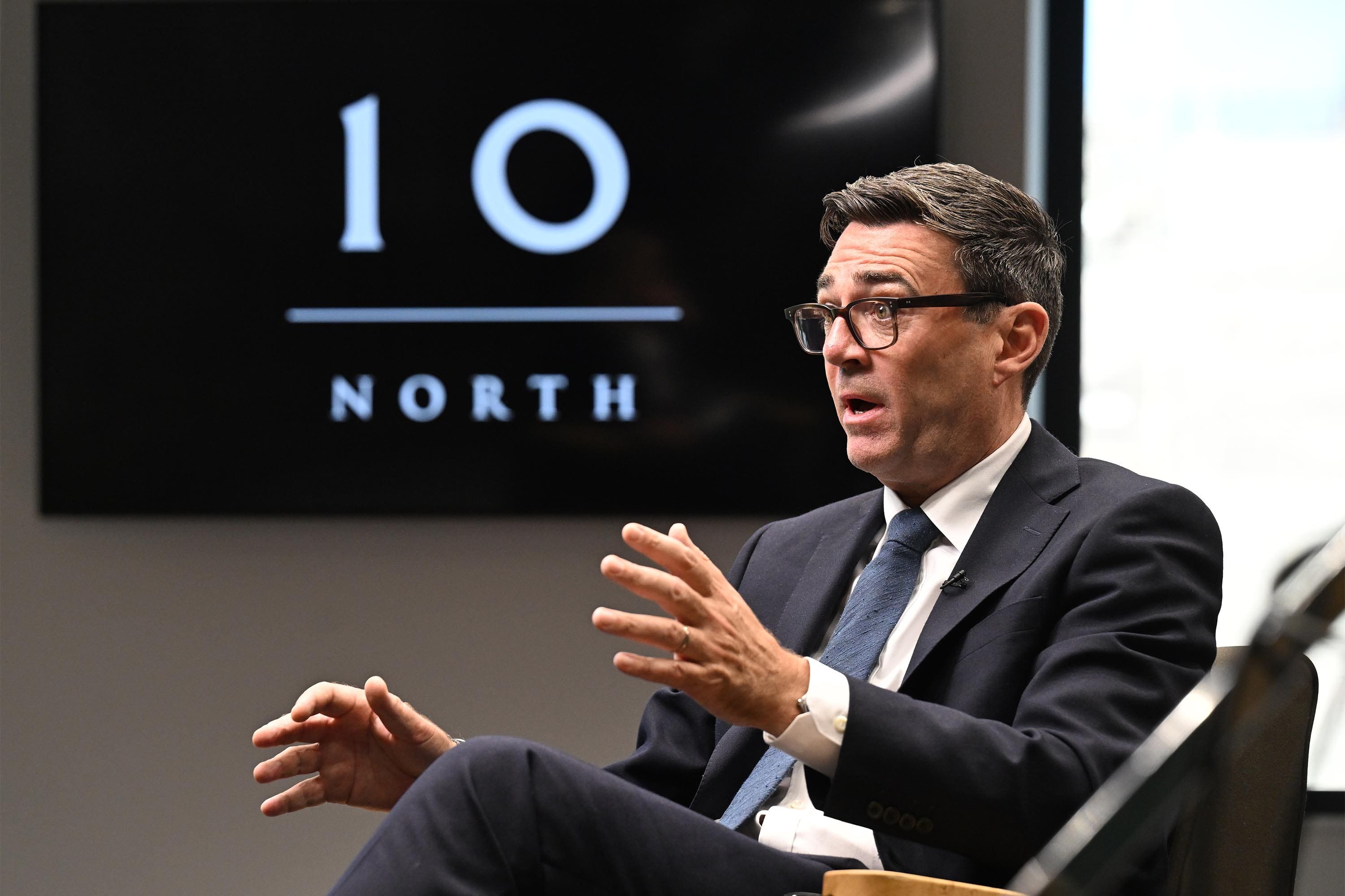 Andy Burnham suggested the Treasury would focus on controlling the public finances while his outpost of10 Downing Street based in Manchester would lead the charge on boosting the economy