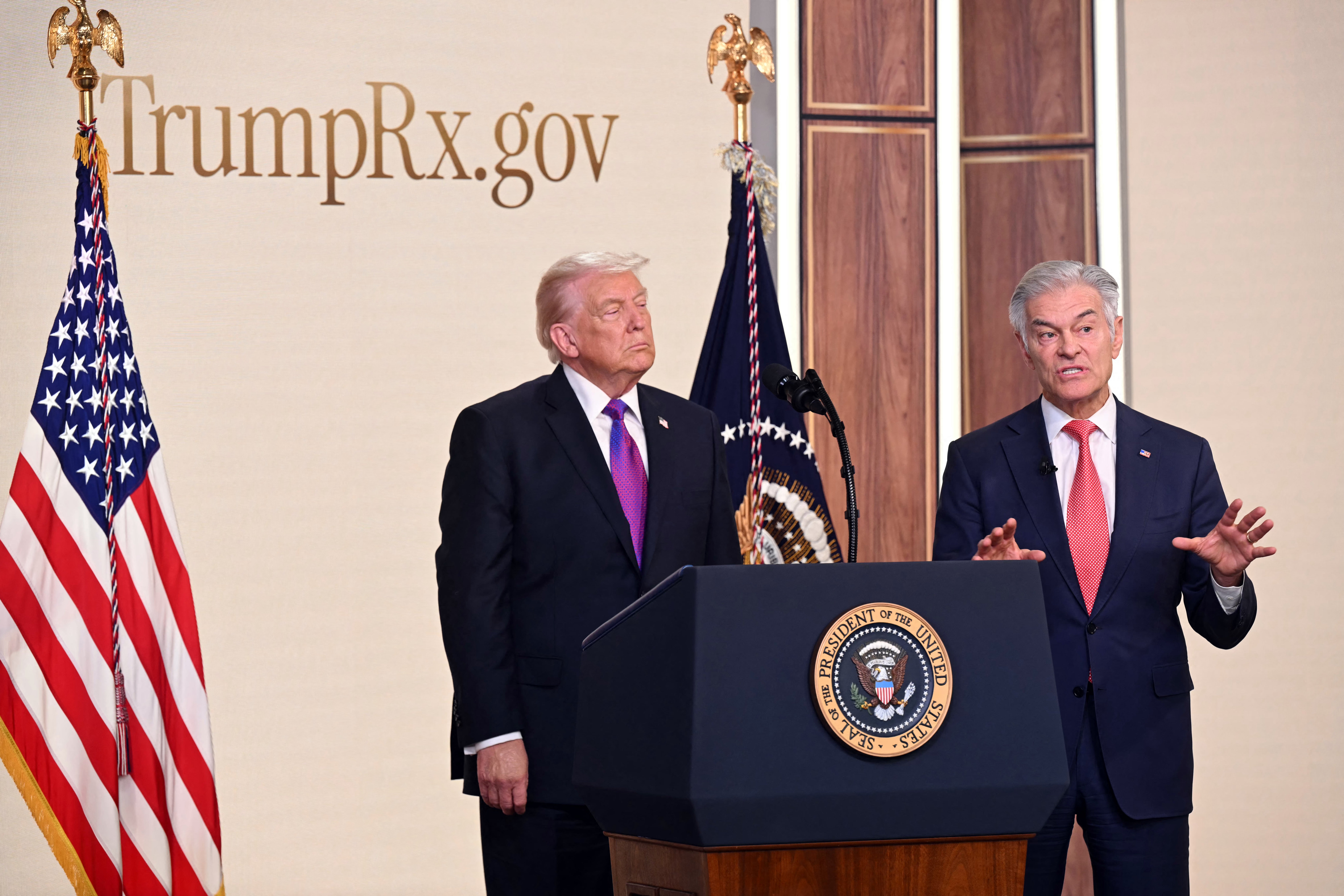 Trump works closely with Oz, who serves as Administrator for the Centers for Medicare & Medicaid Services (AFP/Getty)