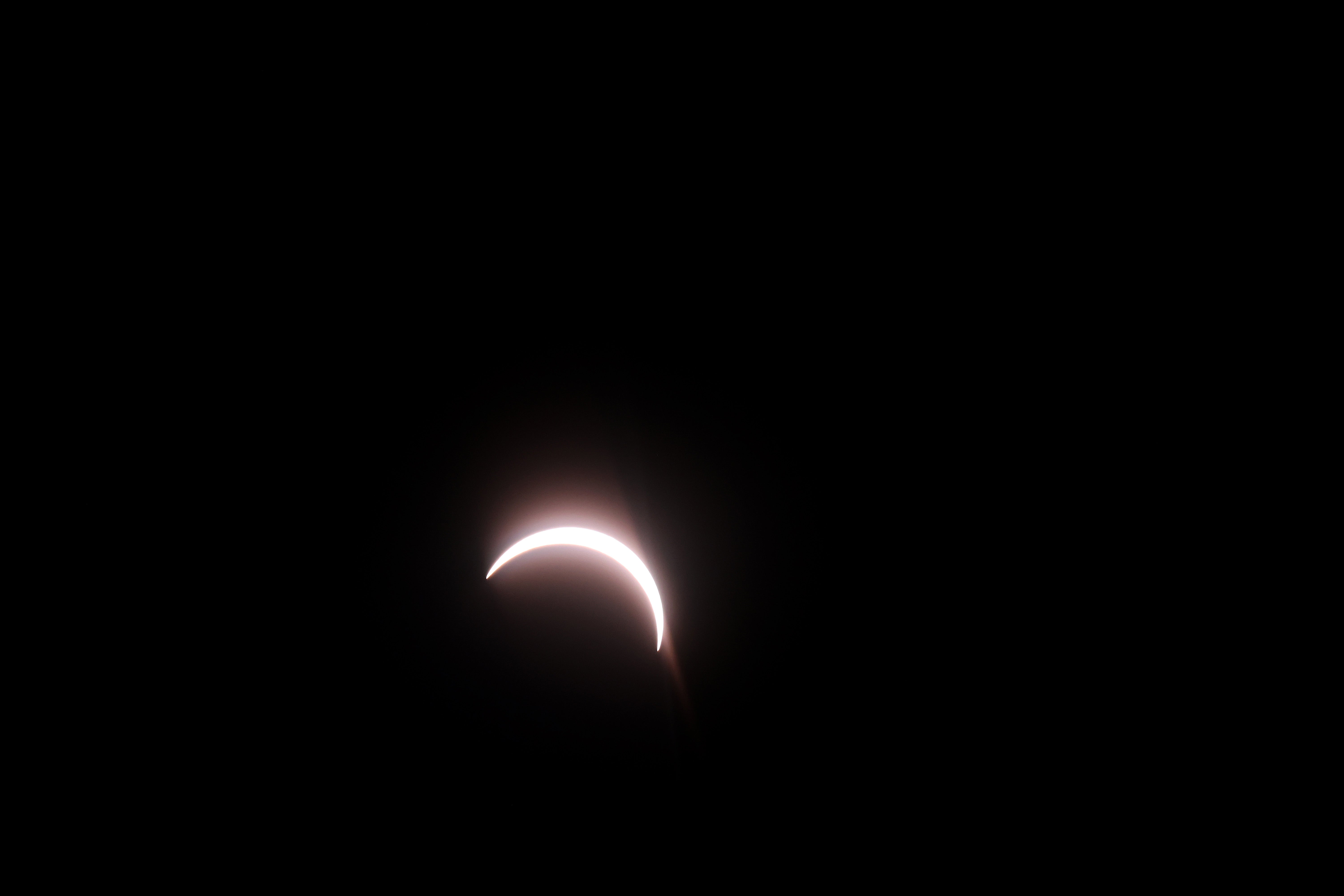 The partial solar eclipse is seen from The Gresley Arms