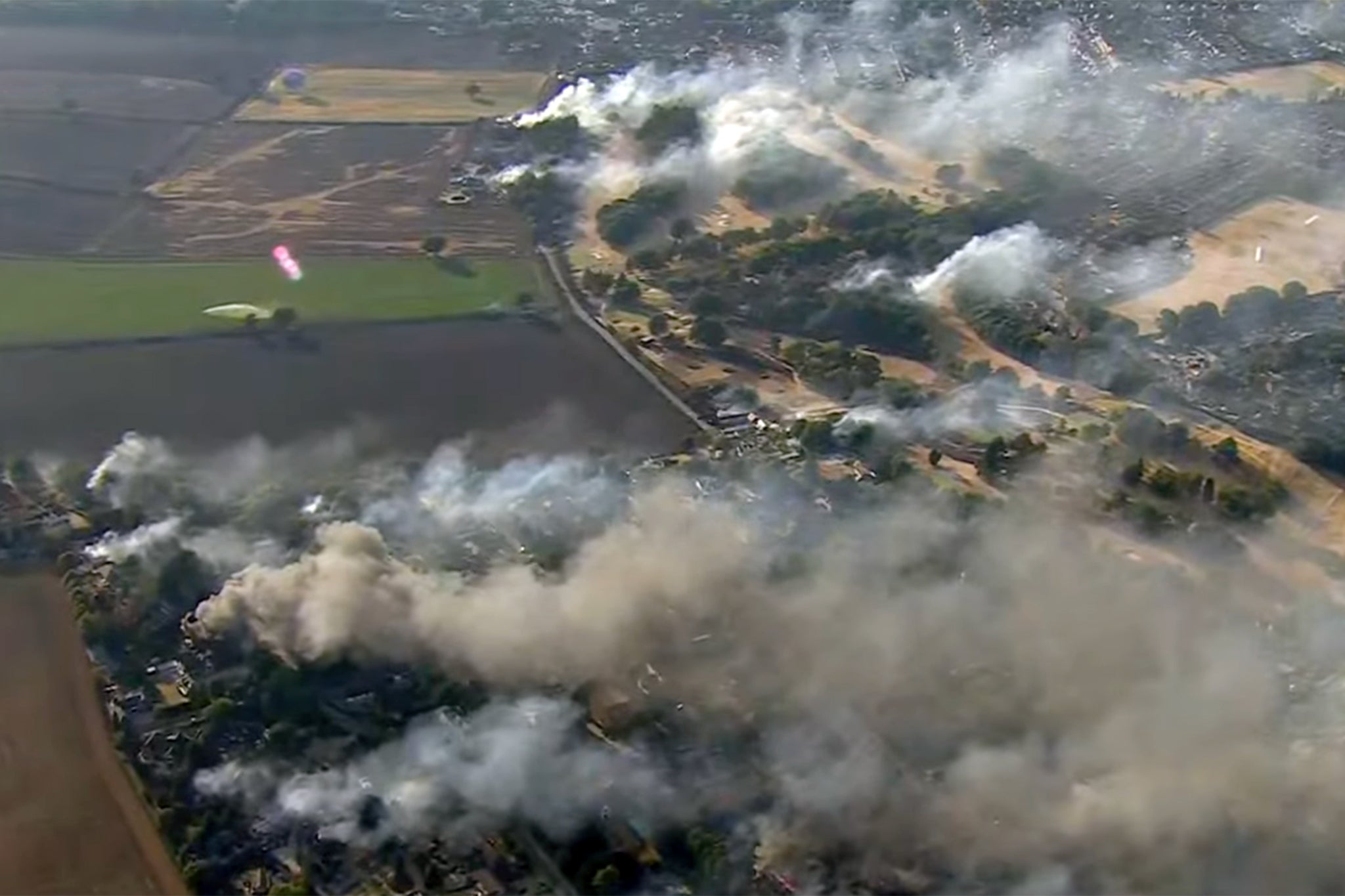 Residents have been evacuated from their homes