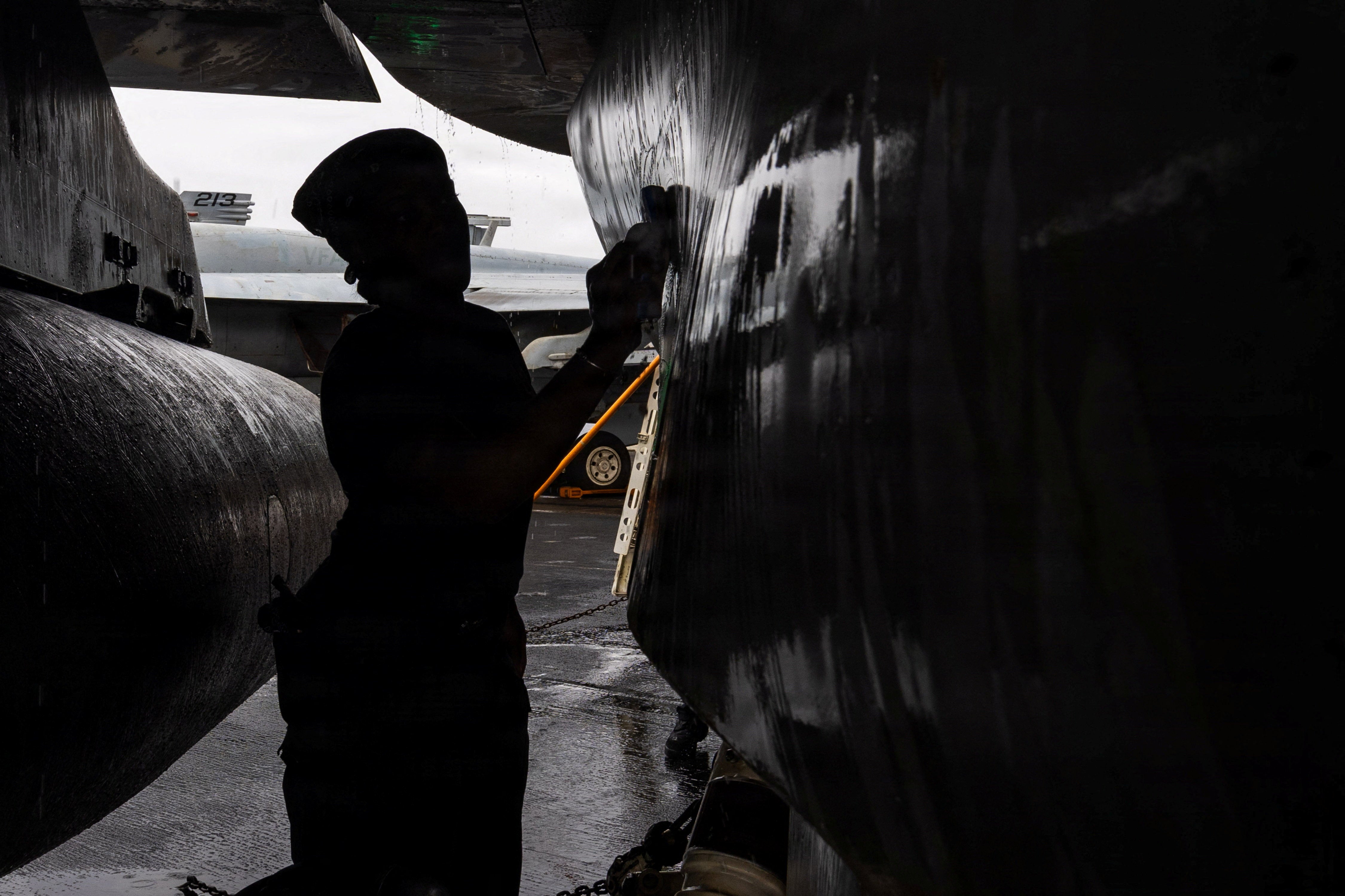 The aircraft carrier swap is reportedly part of a previously planned rotation (Reuters)