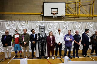 Farage is nowhere to be found at the vote count