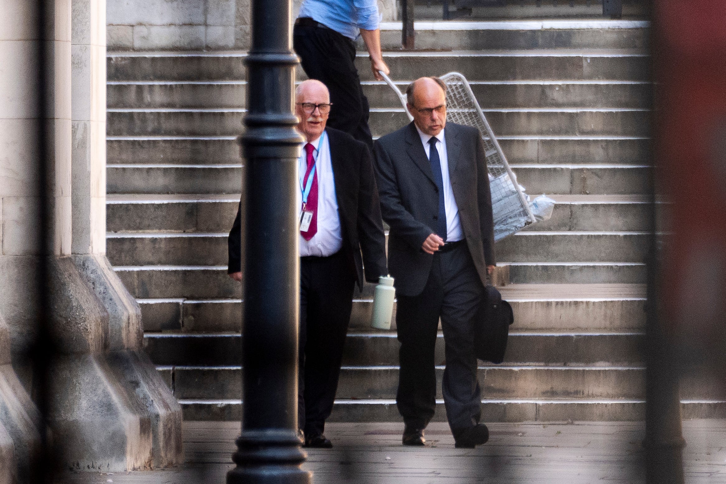 Razzell (right), who attended the hearing in London, is opposing the bid to block his release, with Mrs Justice Cheema-Grubb due to hand down her ruling at 10.30am on Friday. (PA)