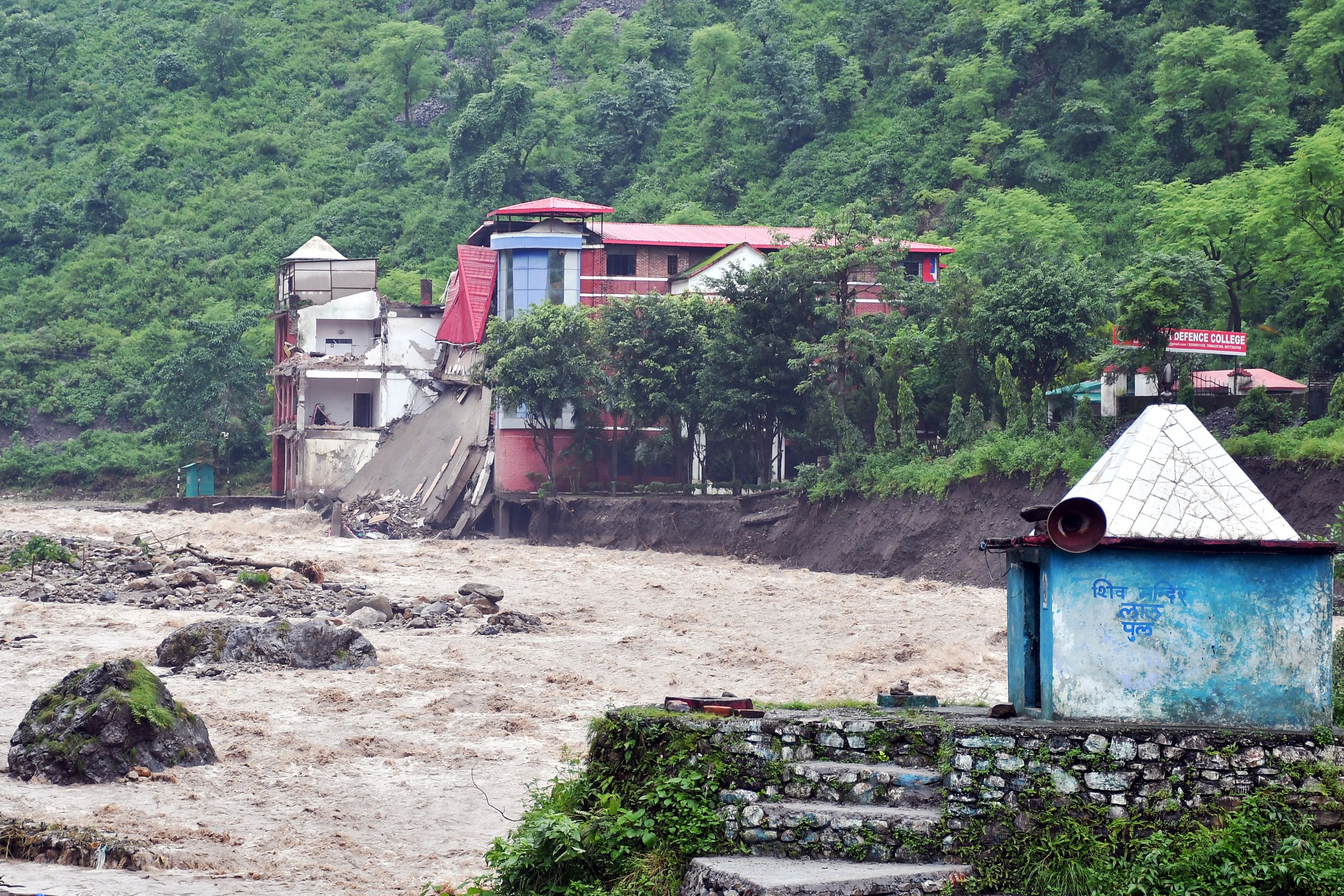 File: River Maldevta after heavy rains in Dehradun (AFP/Getty)