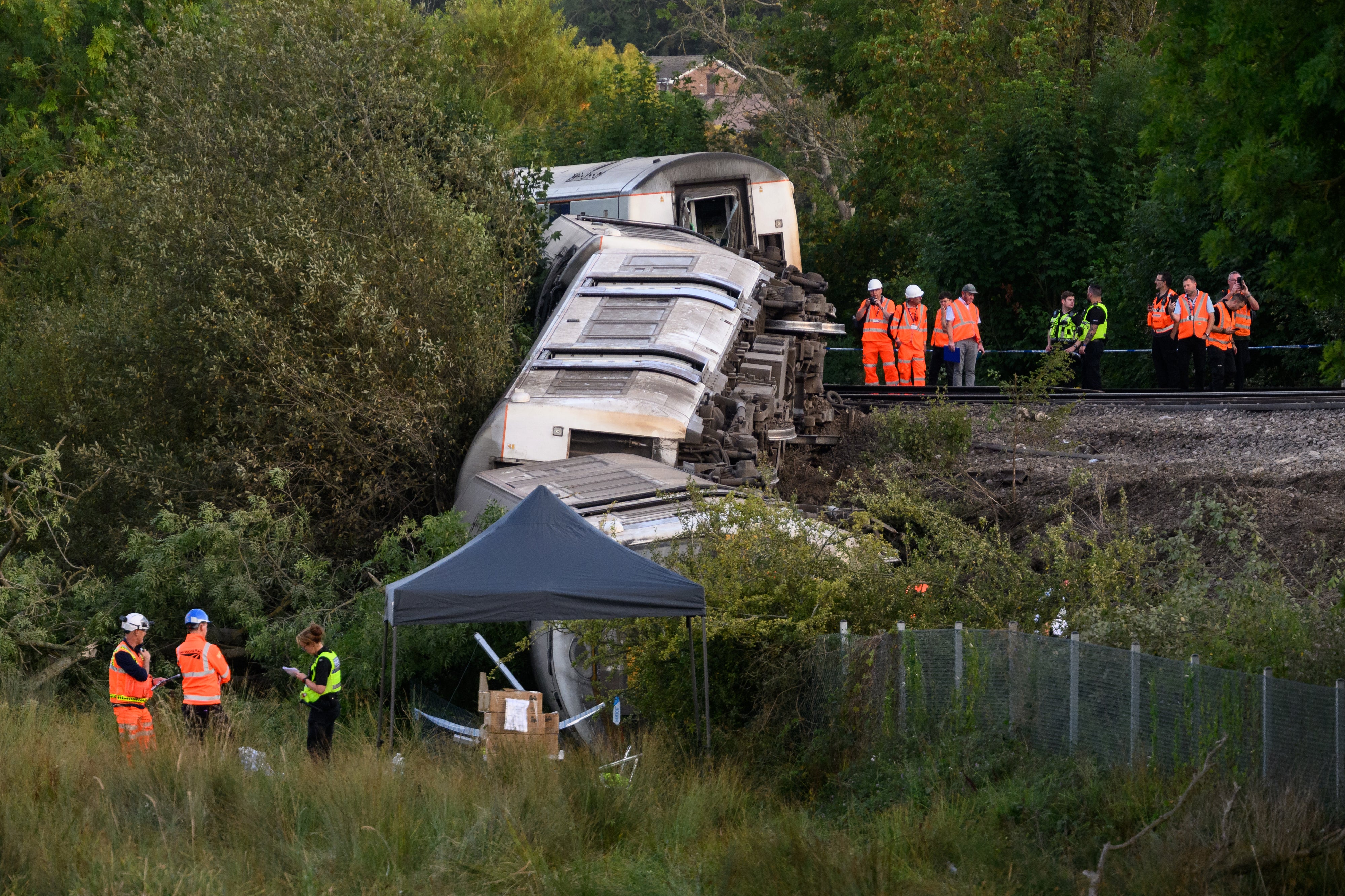 Passengers have described being thrown across the carriage (Getty)