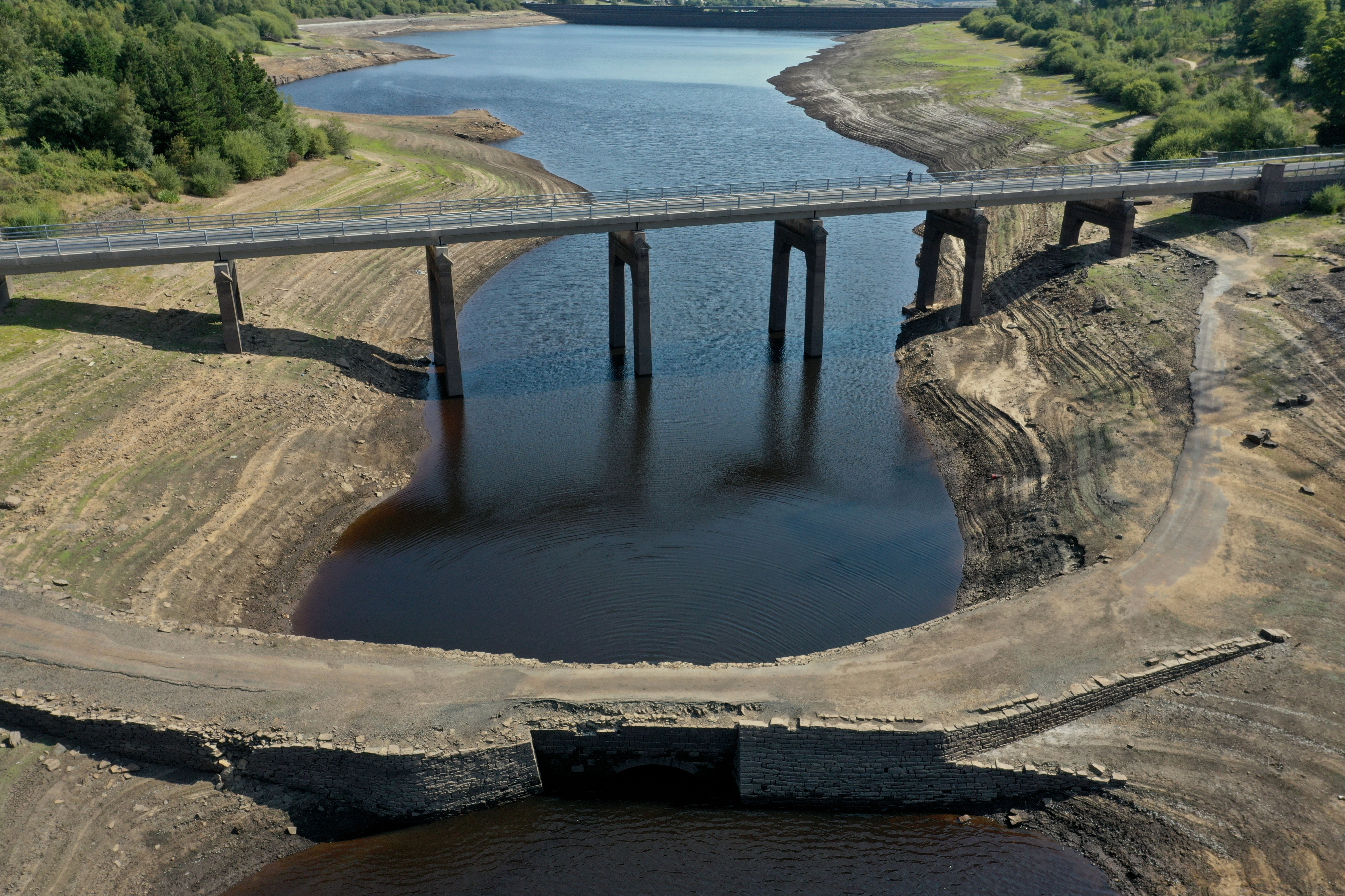 All but one reservoirs are classed as lower than usual by the Environment Agency