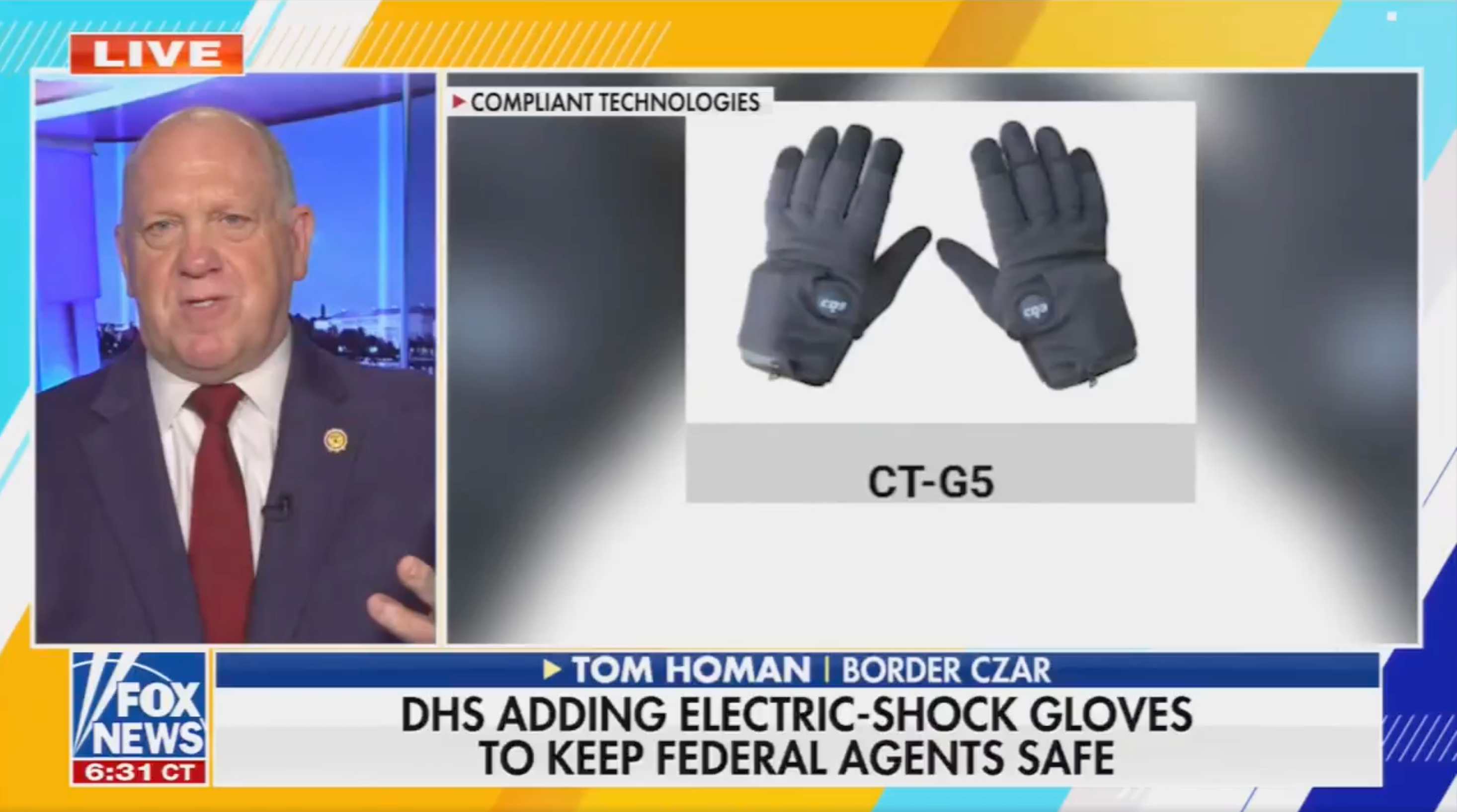 'It’s another device to help someone be compliant when they’re not,' Homan told Fox News. 'You know you just cant go from 0 to 100' (Fox News)